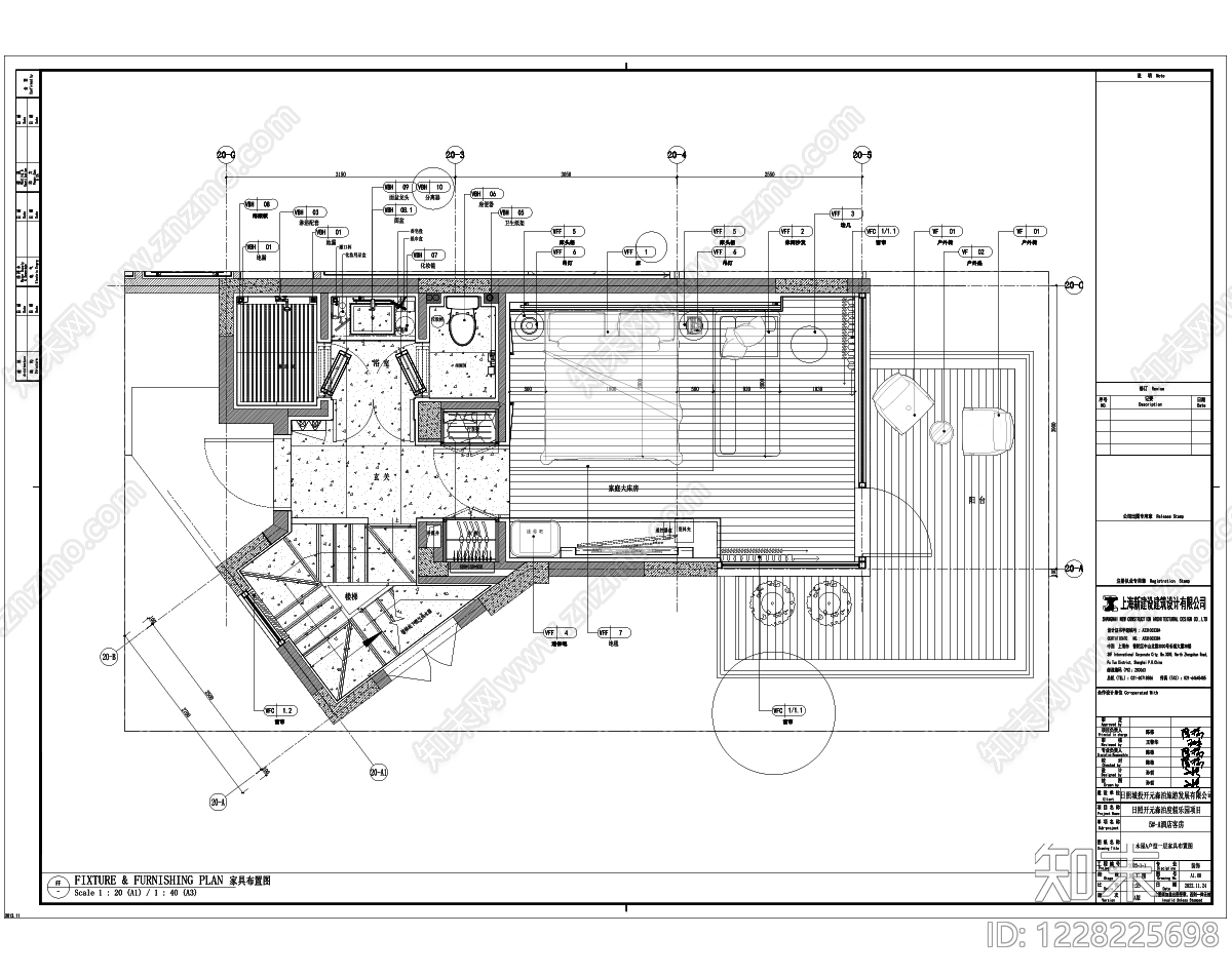 民宿cad施工图下载【ID:1228225698】