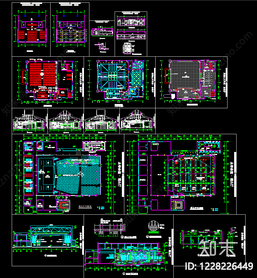 会议中心建筑CAD图纸