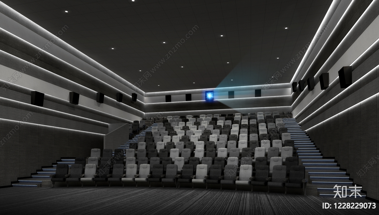 现代电影院3D模型下载【ID:1228229073】
