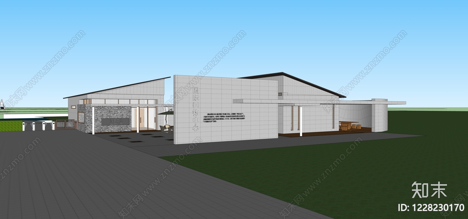 现代主义小公建SU模型下载【ID:1228230170】