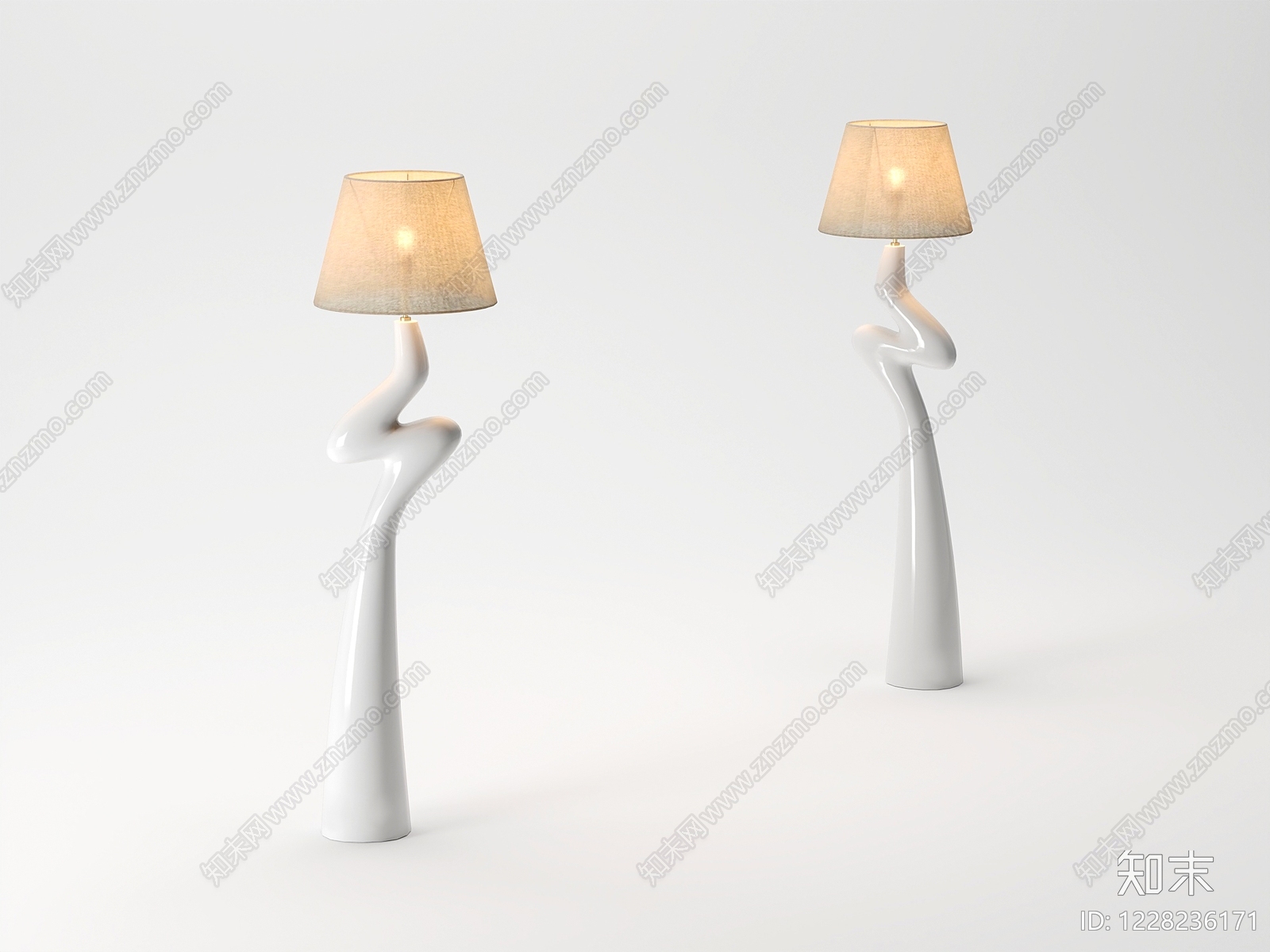 现代落地灯3D模型下载【ID:1228236171】