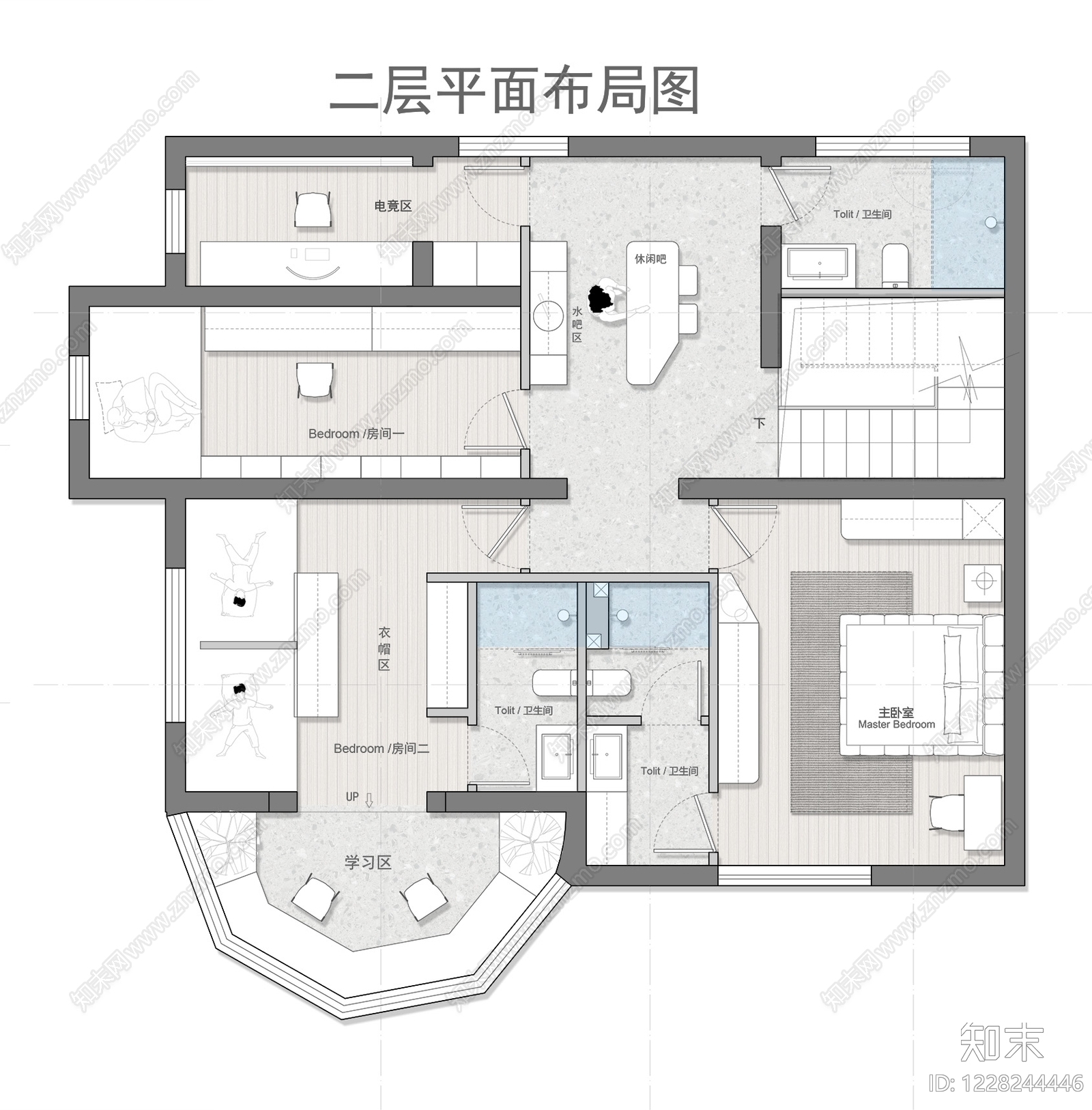 别墅cad施工图下载【ID:1228244446】