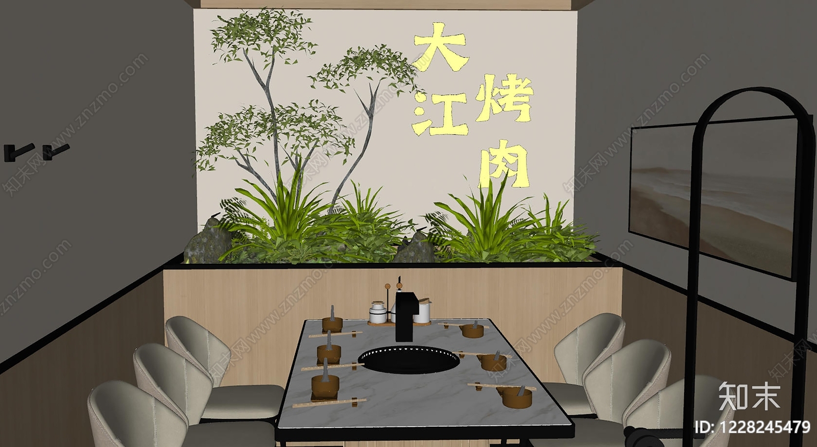 轻奢包厢SU模型下载【ID:1228245479】