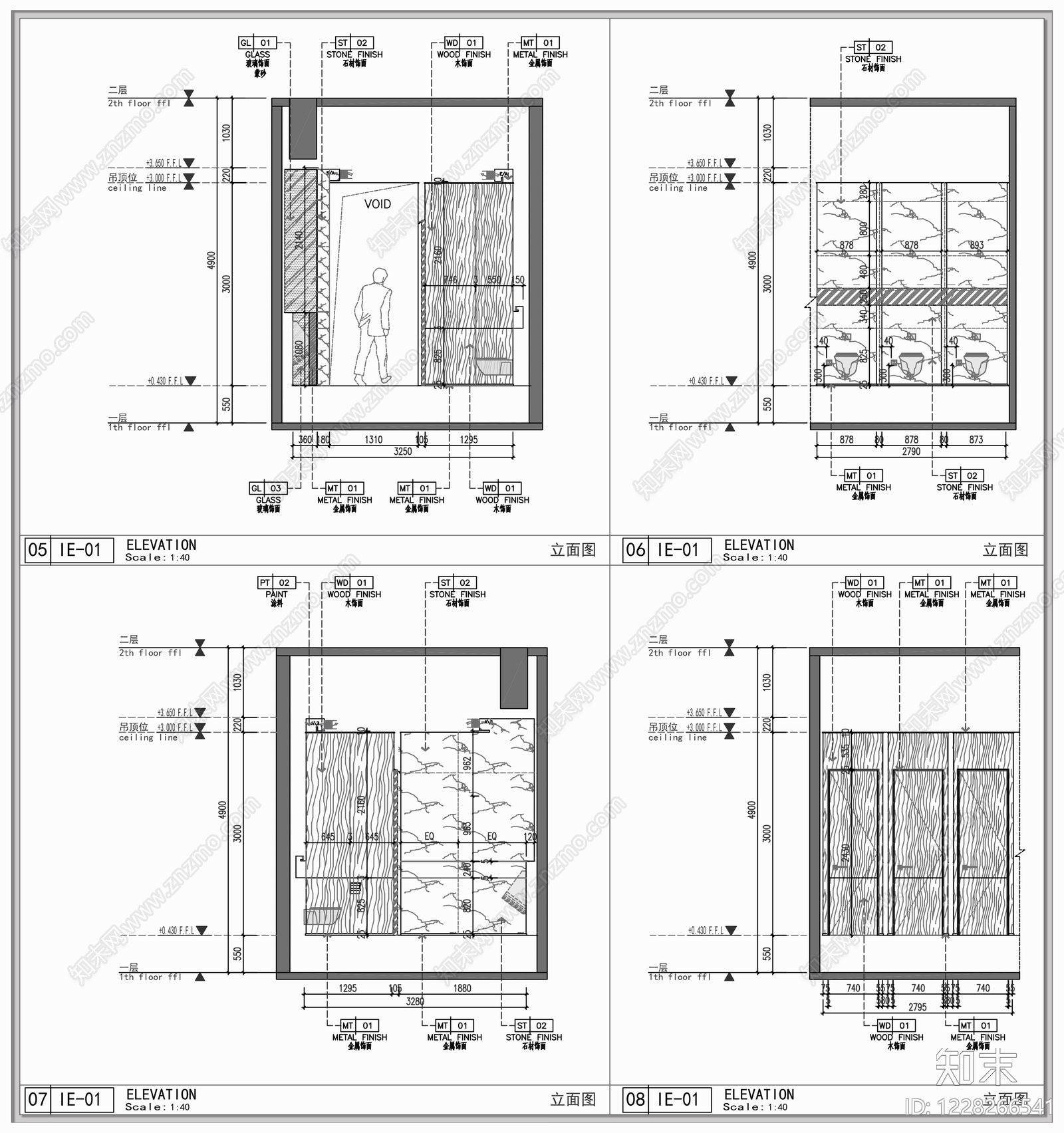 公共卫生间cad施工图下载【ID:1228266541】
