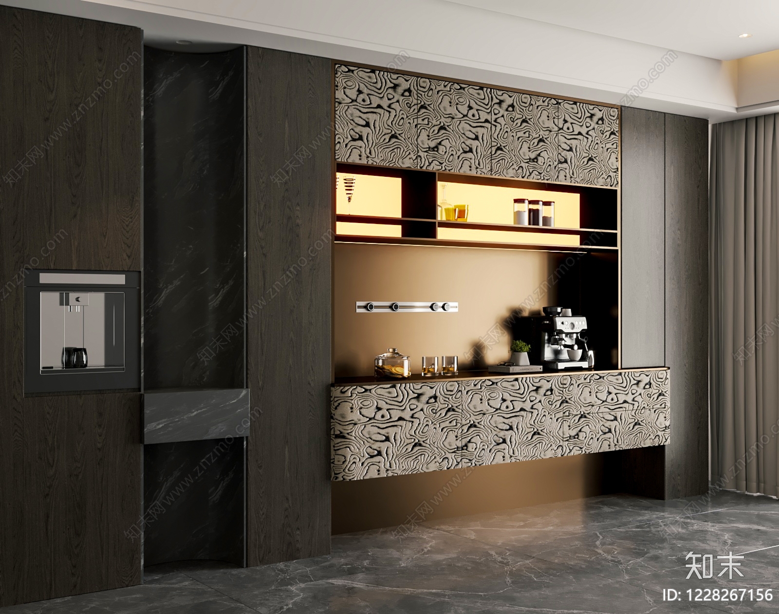 轻奢餐边柜3D模型下载【ID:1228267156】