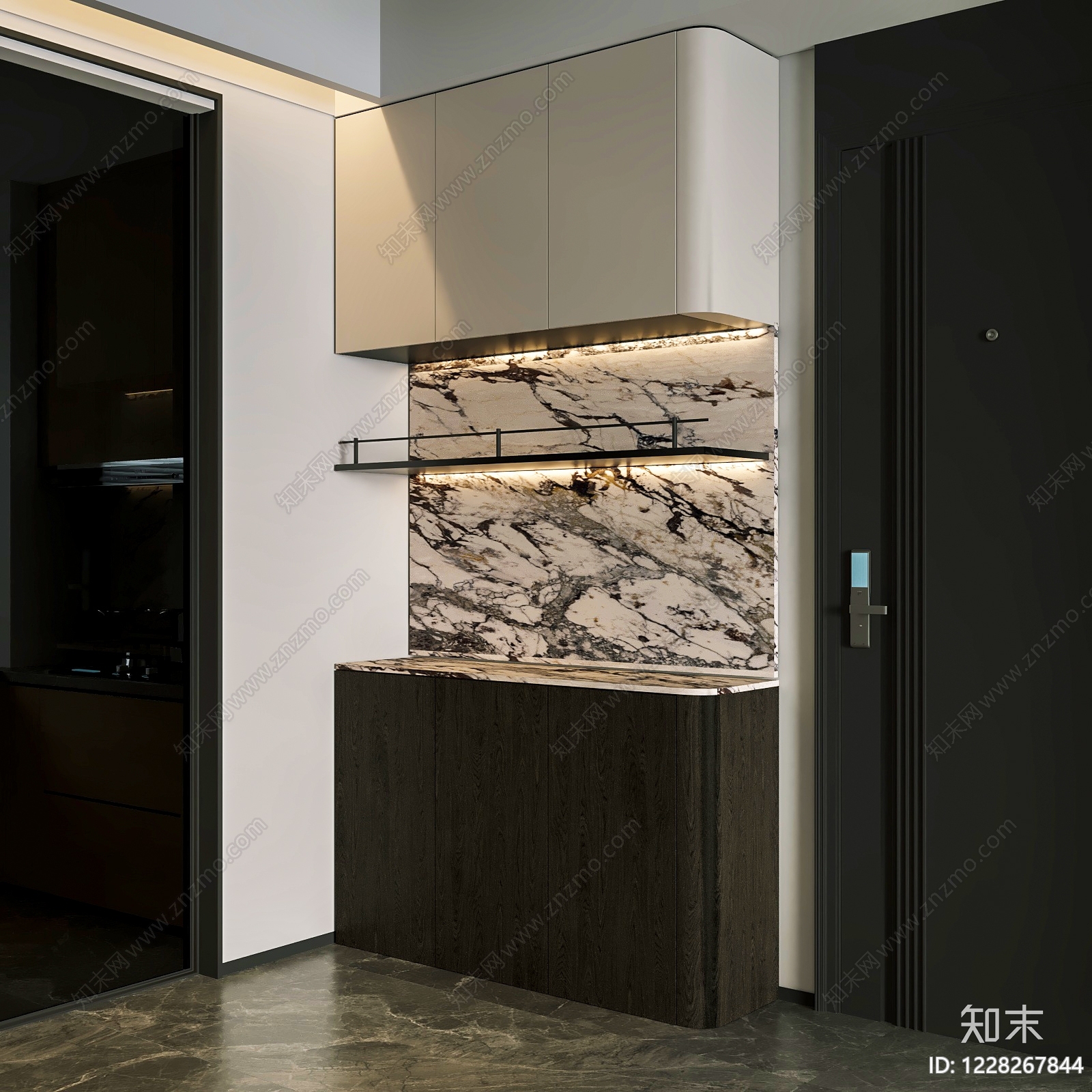 轻奢餐边柜3D模型下载【ID:1228267844】