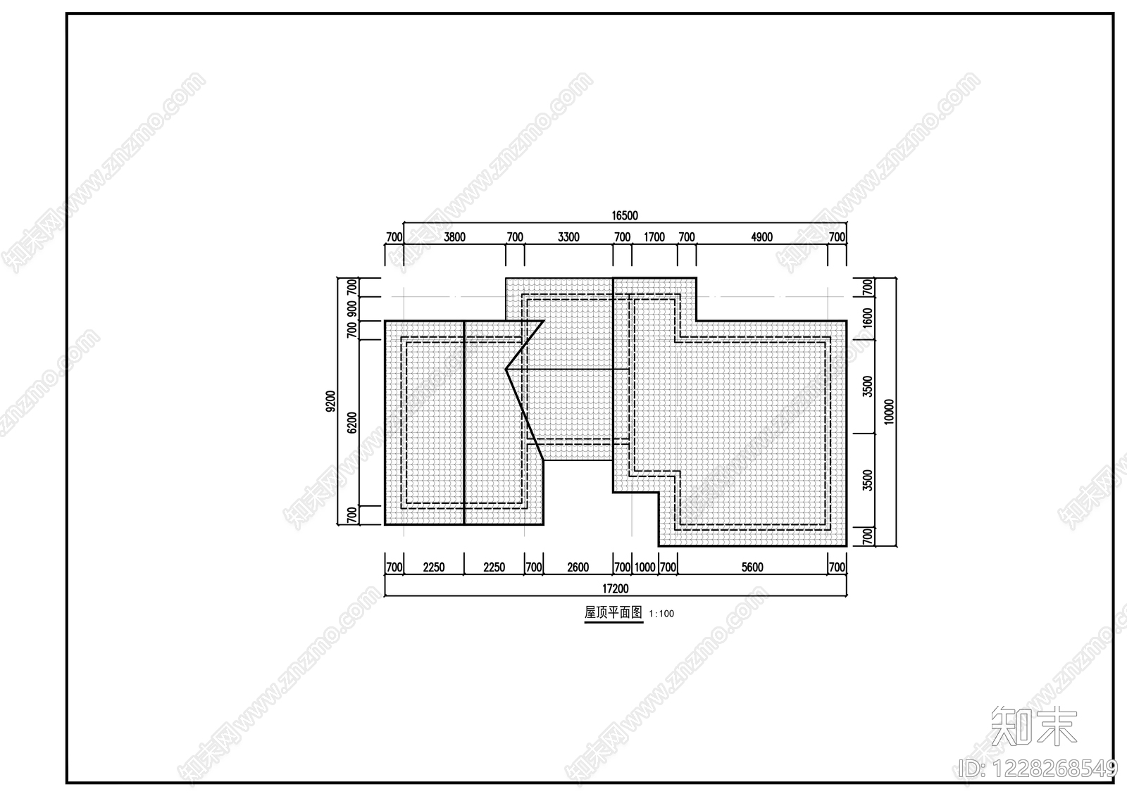别墅建筑cad施工图下载【ID:1228268549】