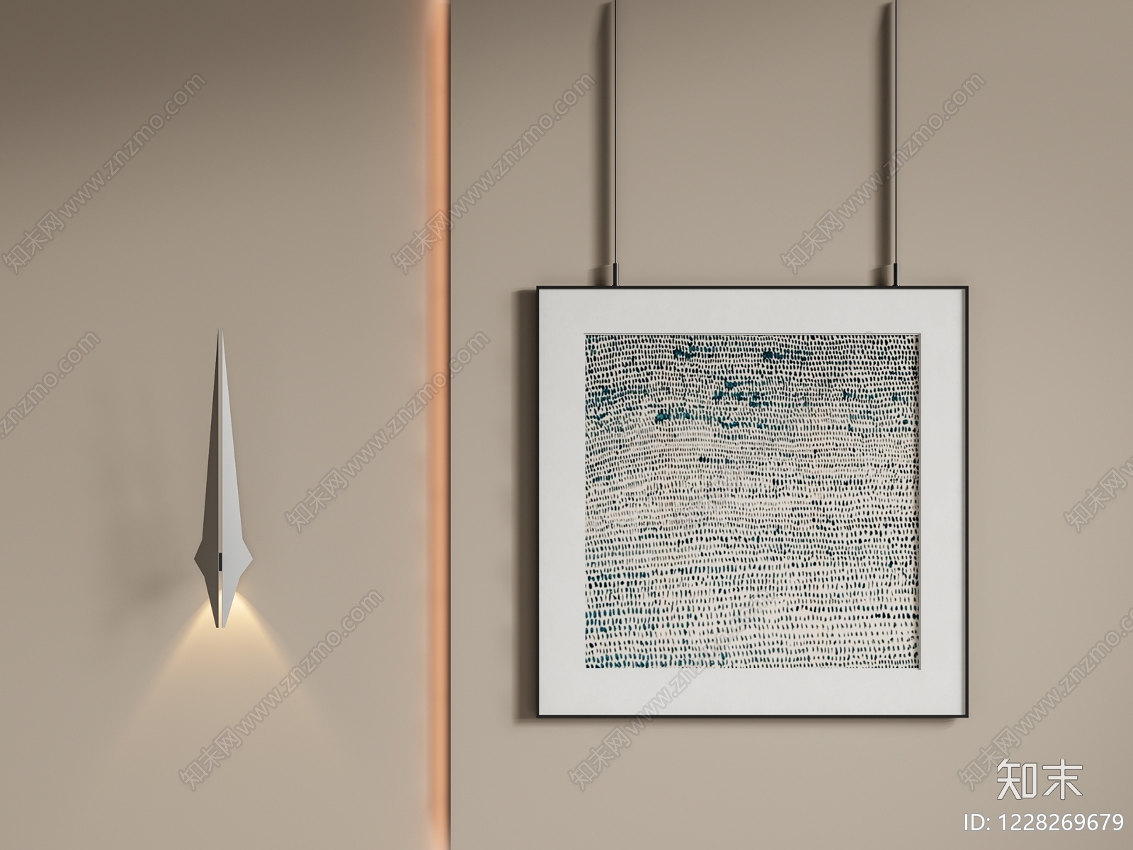 极简挂画SU模型下载【ID:1228269679】