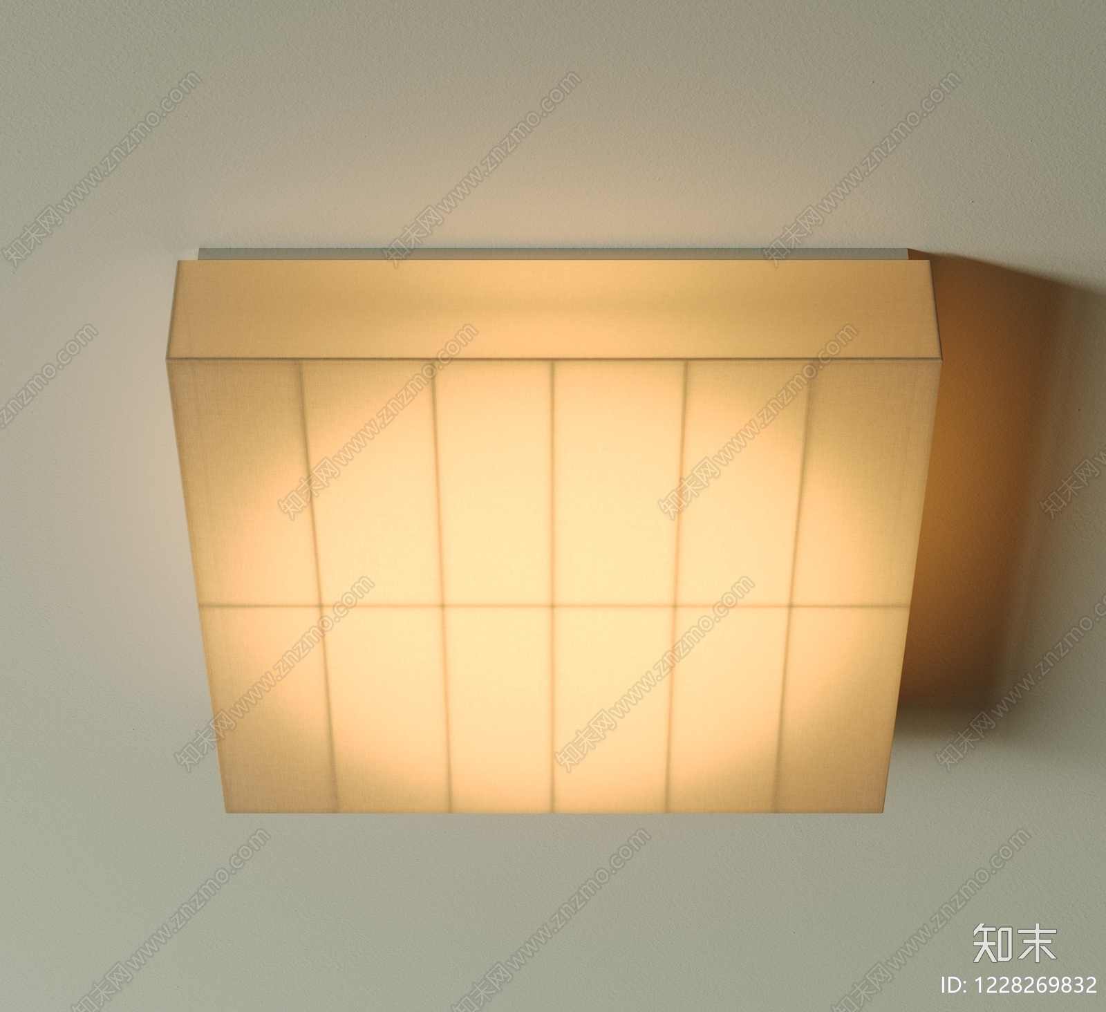 日式吸顶灯SU模型下载【ID:1228269832】