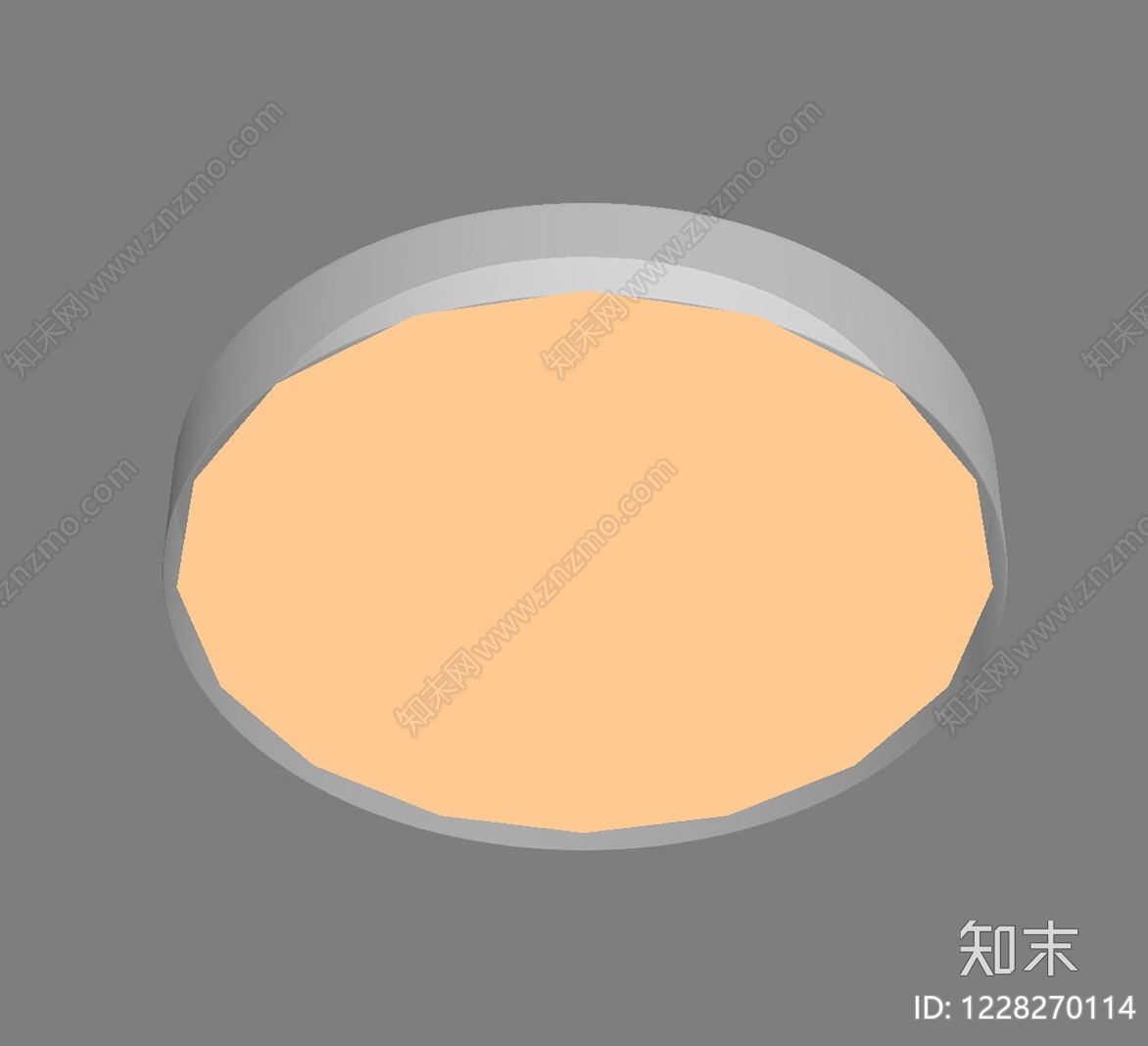奶油风吸顶灯SU模型下载【ID:1228270114】