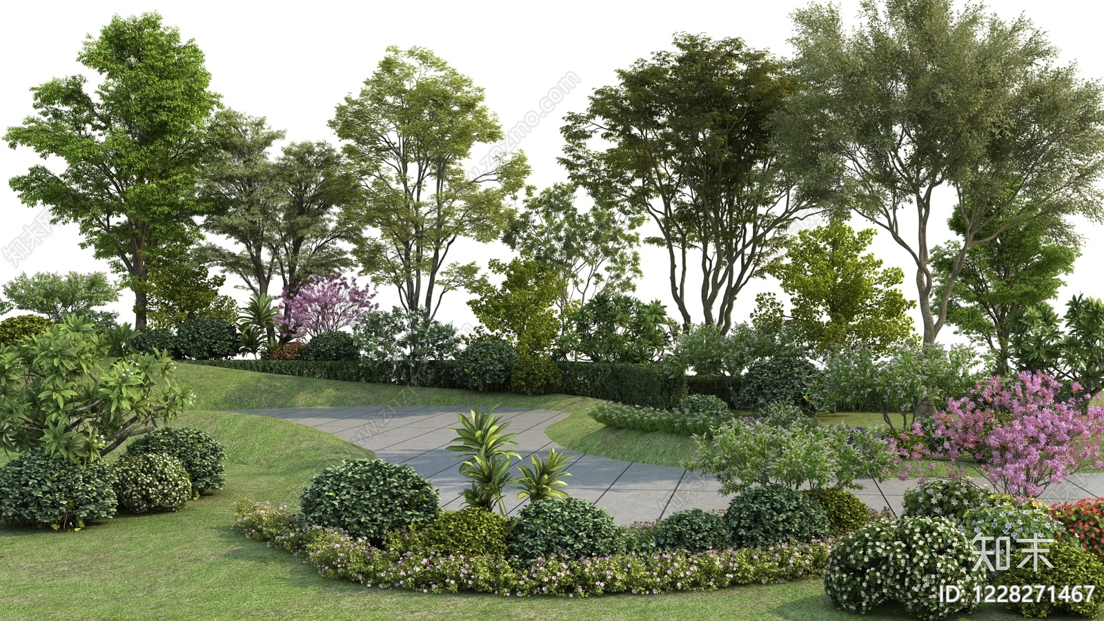 现代主义住宅景观3D模型下载【ID:1228271467】