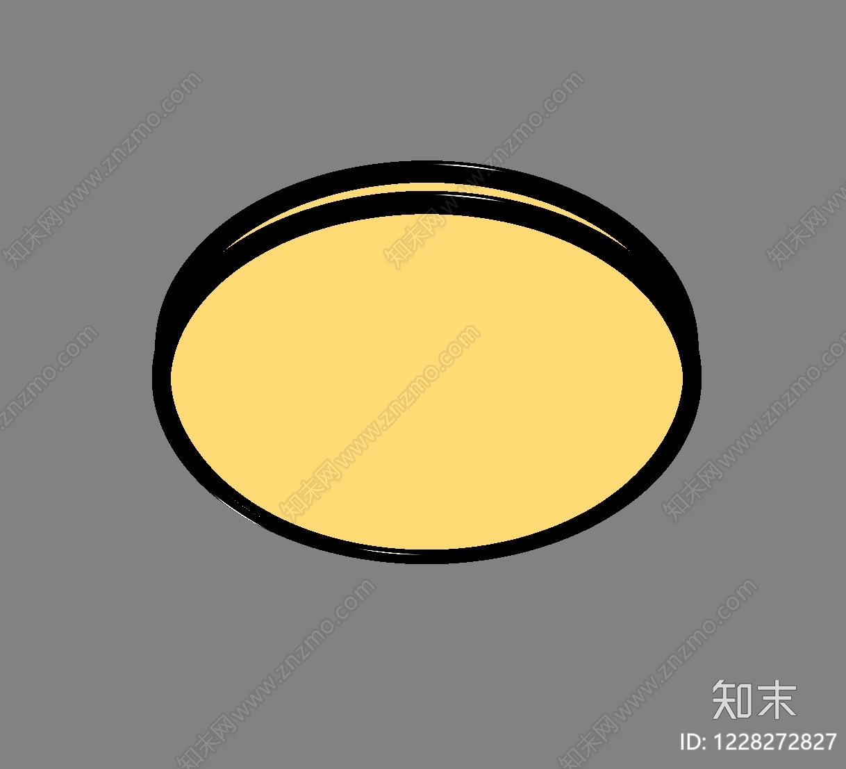 现代简约吸顶灯SU模型下载【ID:1228272827】