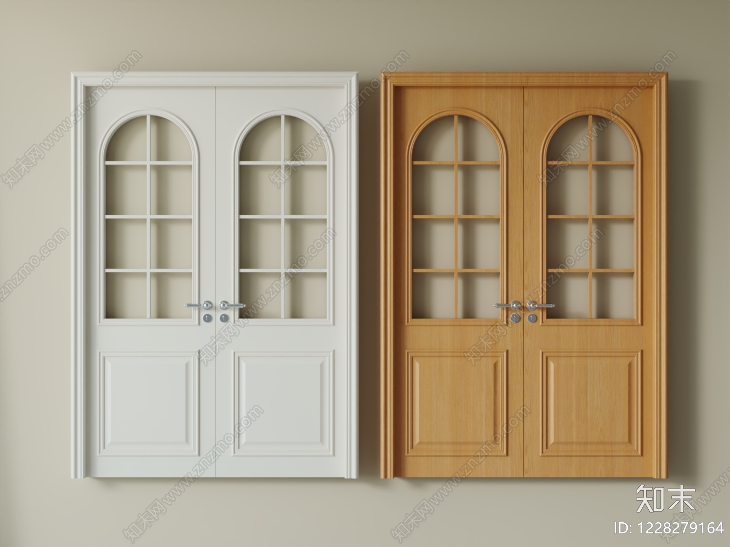 美式双开门3D模型下载【ID:1228279164】