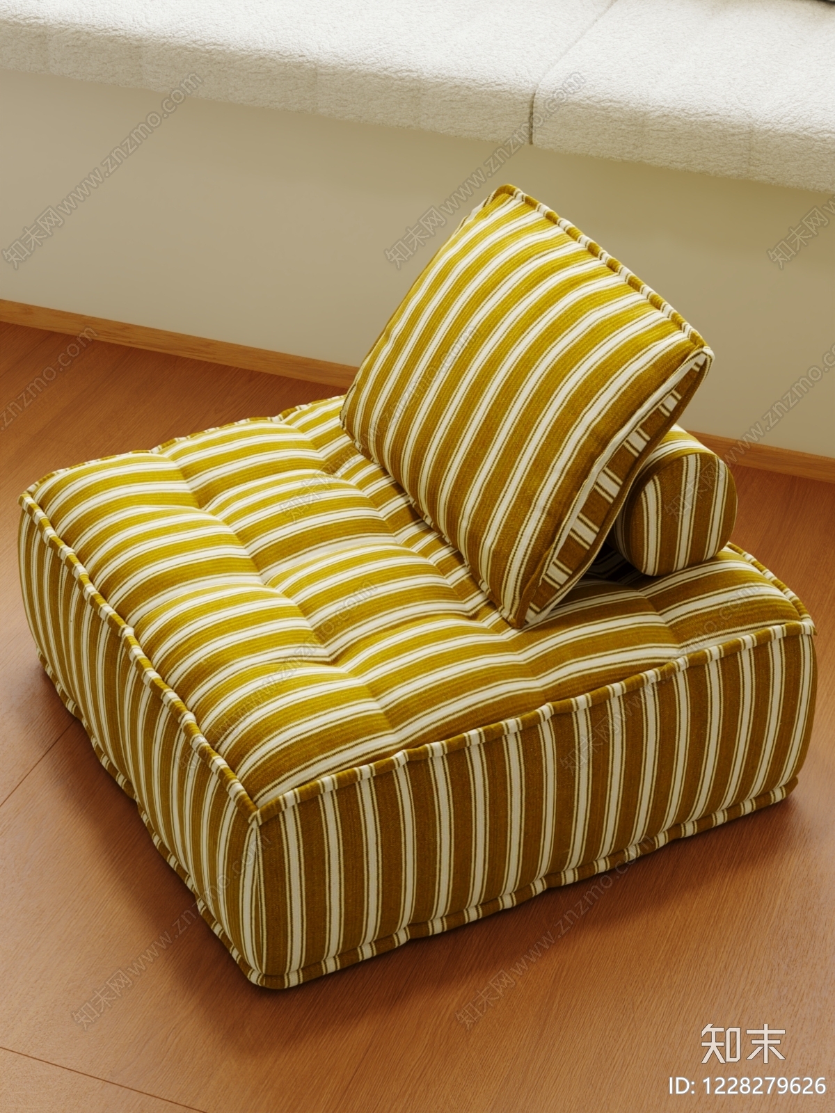 复古懒人沙发3D模型下载【ID:1228279626】