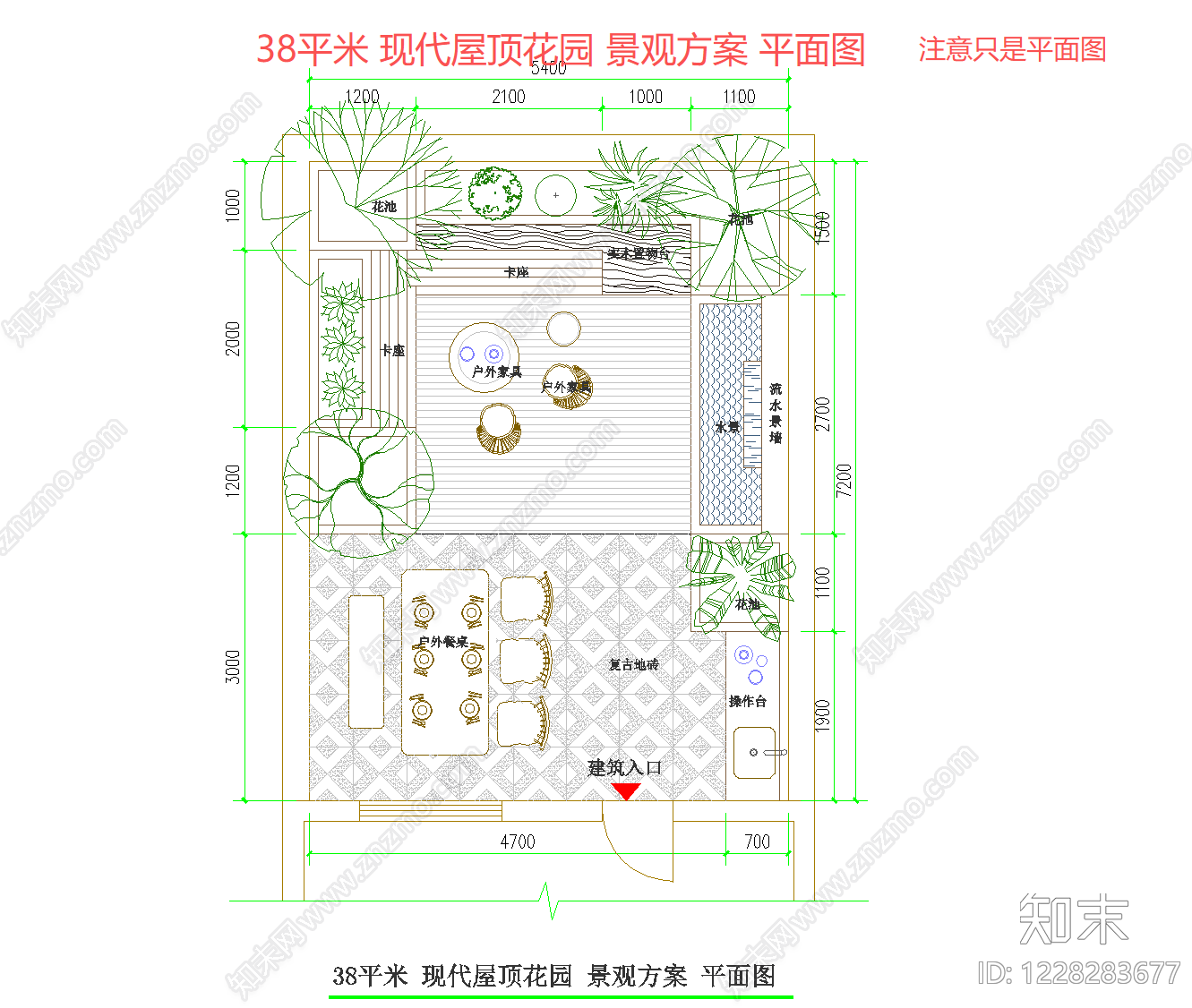 现代景观平面图CAD图纸
