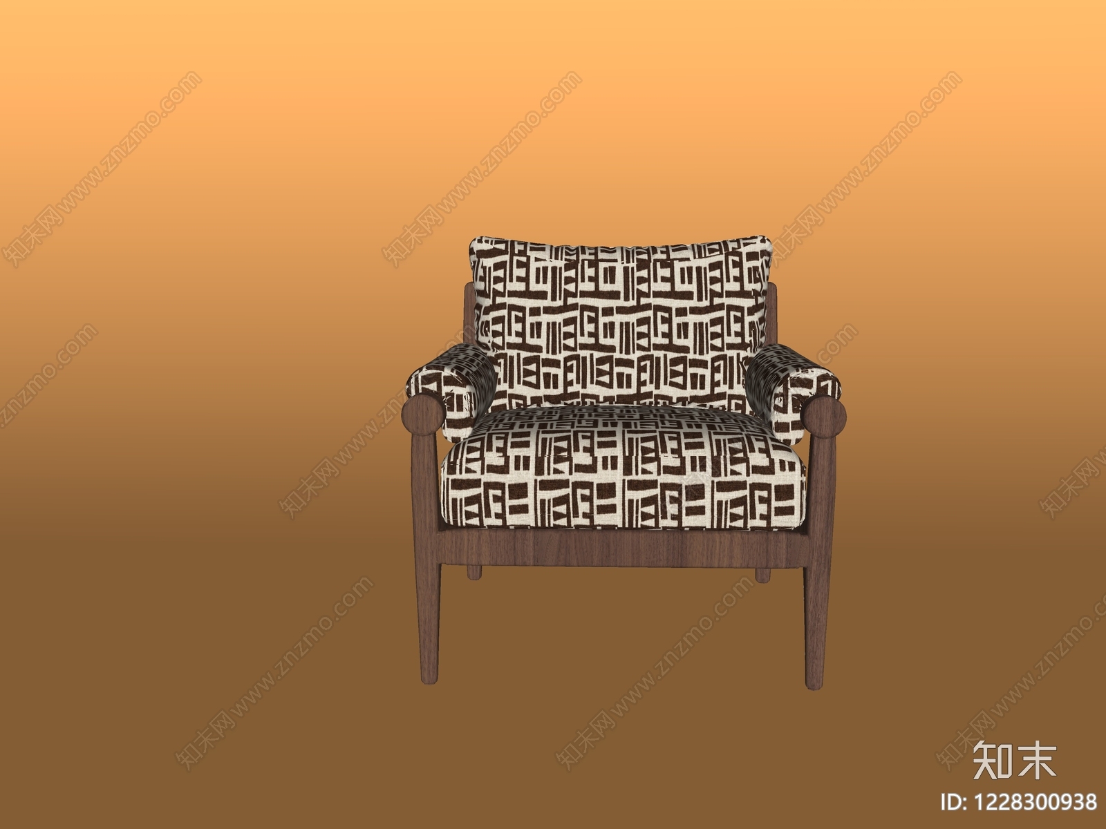 中古风休闲椅SU模型下载【ID:1228300938】