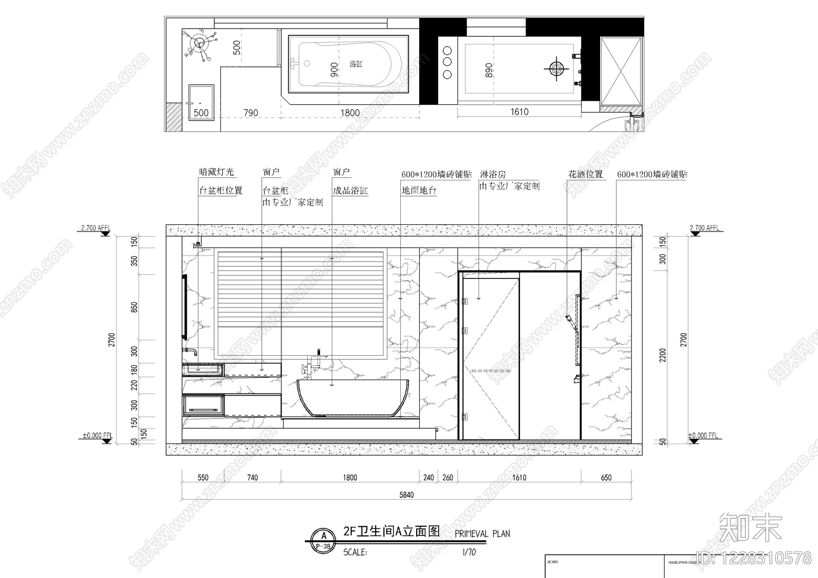 家装立面图CAD图纸