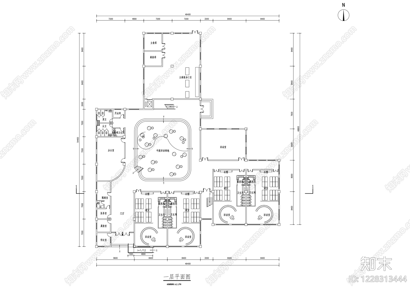 现代幼儿园建筑CAD图纸