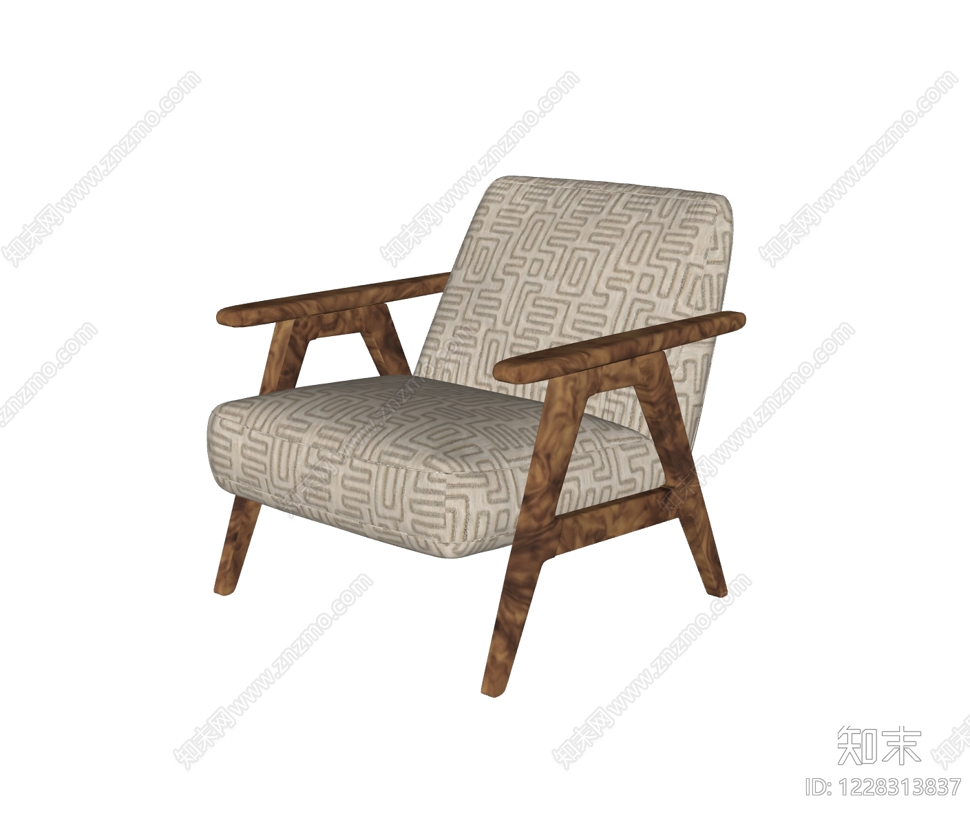 中古风休闲椅SU模型下载【ID:1228313837】
