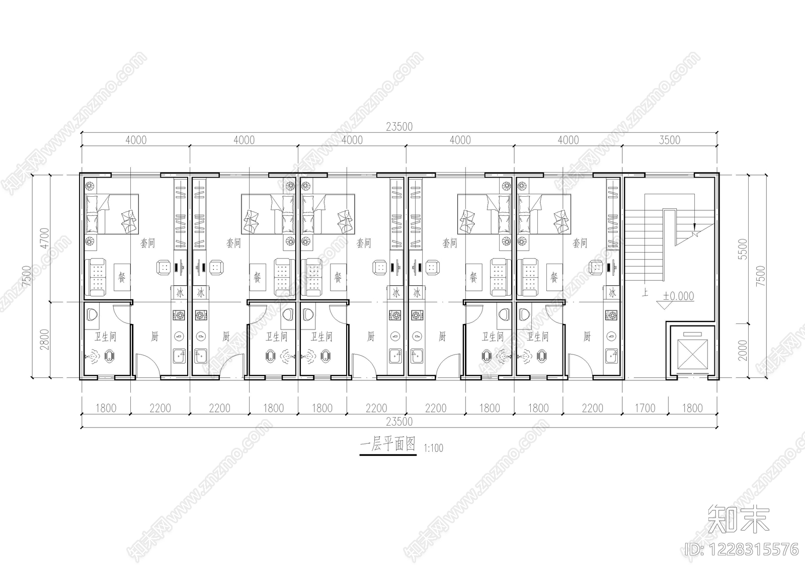 公寓建筑CAD图纸