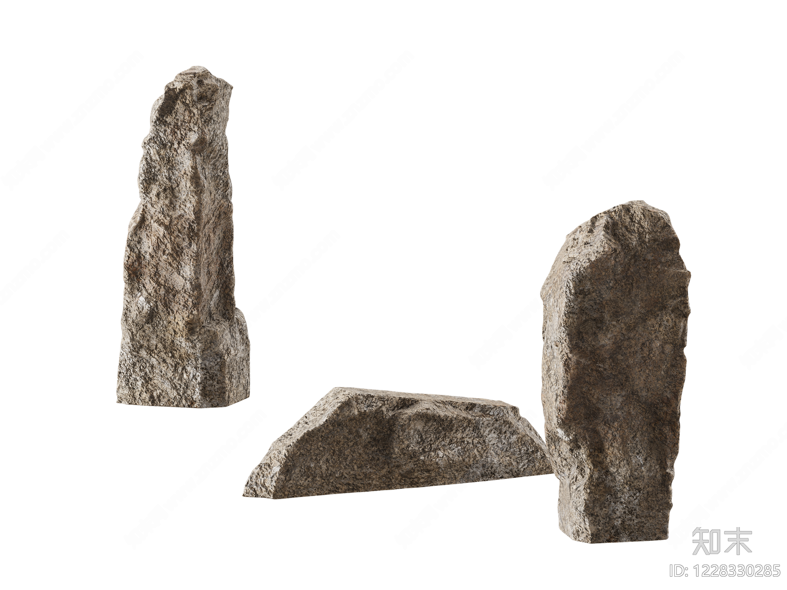 禅意石头3D模型下载【ID:1228330285】