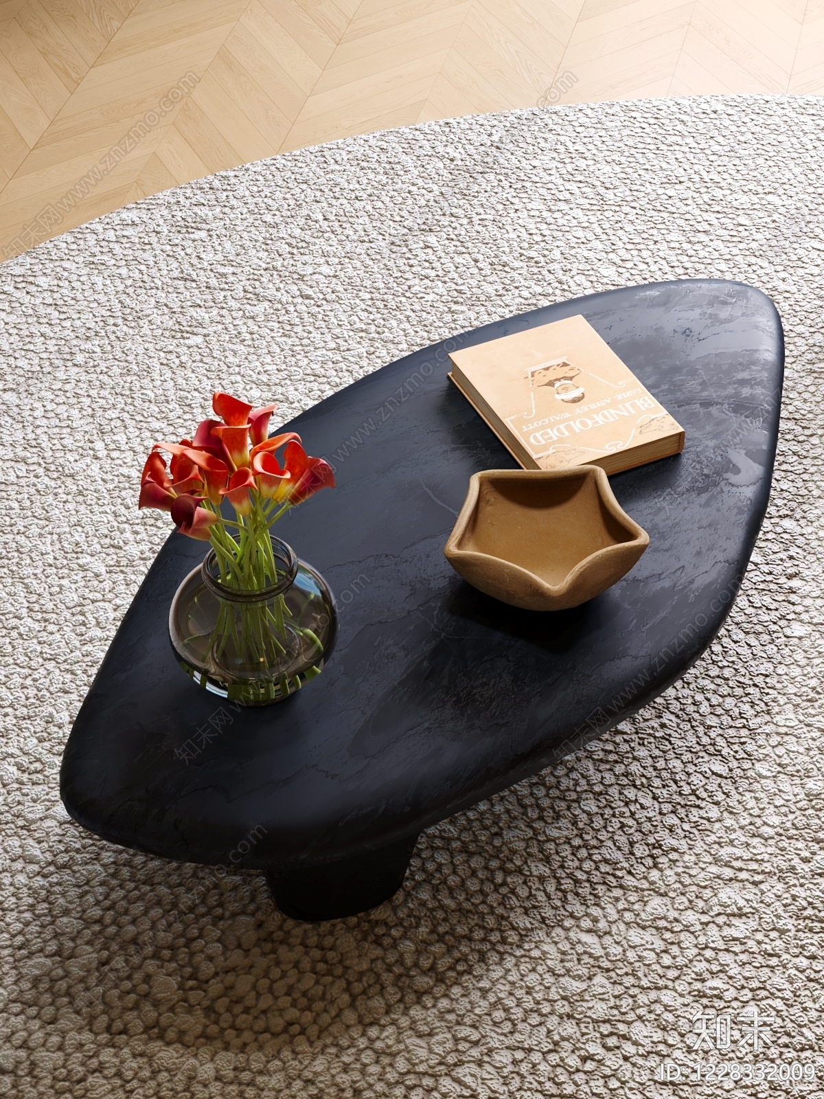 侘寂茶几3D模型下载【ID:1228332009】