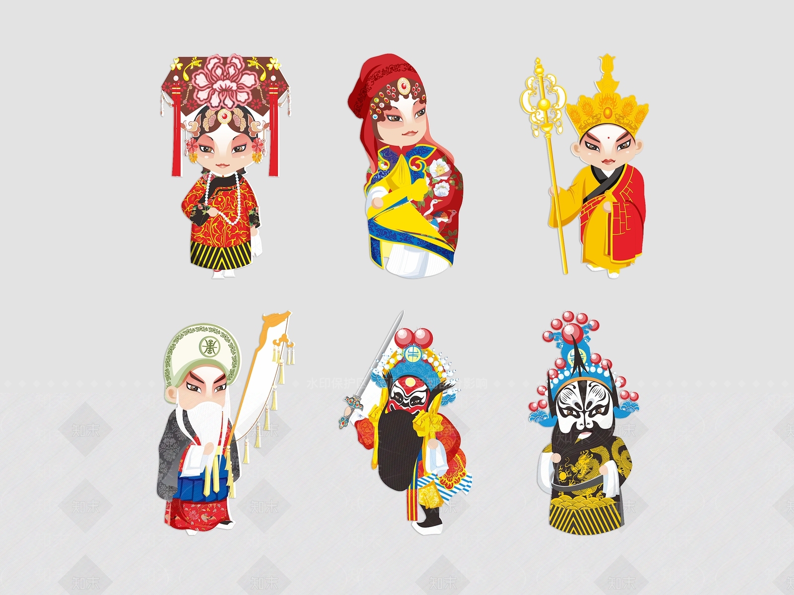 中式虚拟人物3D模型下载【ID:1228340692】