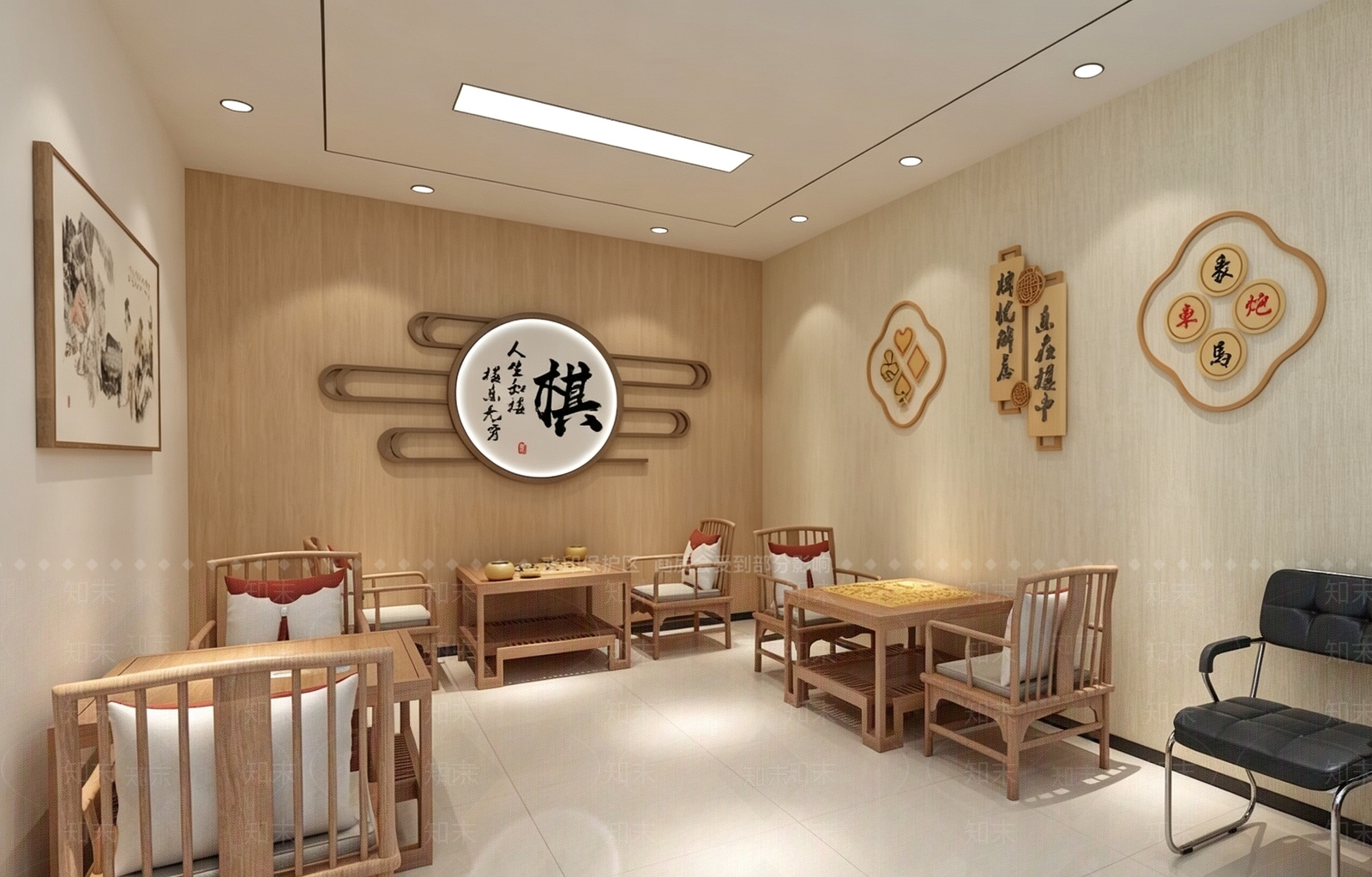 新中式老年公寓3D模型下载【ID:1228341278】
