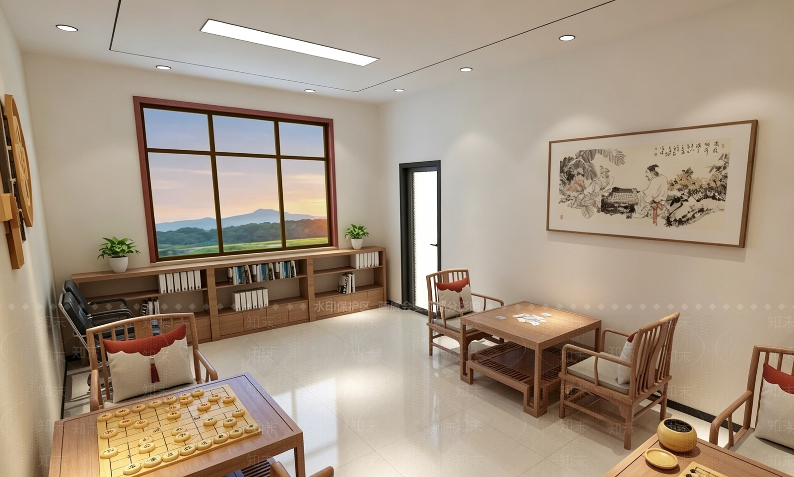 新中式老年公寓3D模型下载【ID:1228341278】
