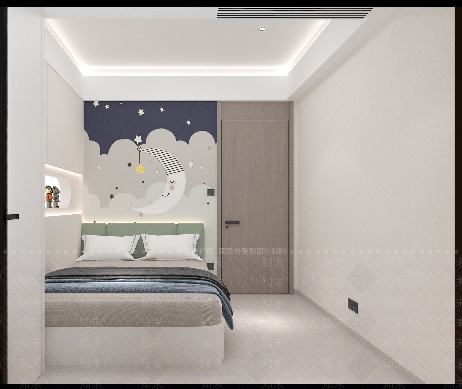 现代简约通用儿童房3D模型下载【ID:1228343073】