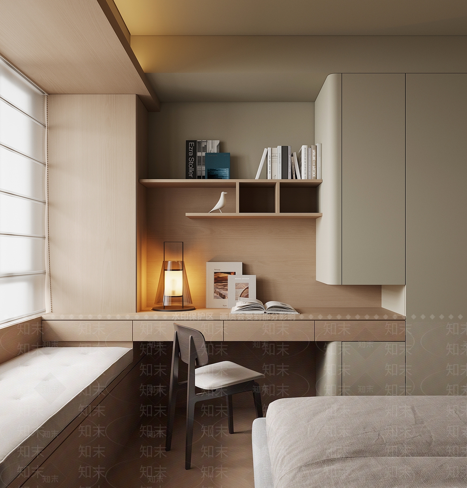 现代简约飘窗3D模型下载【ID:1228373478】