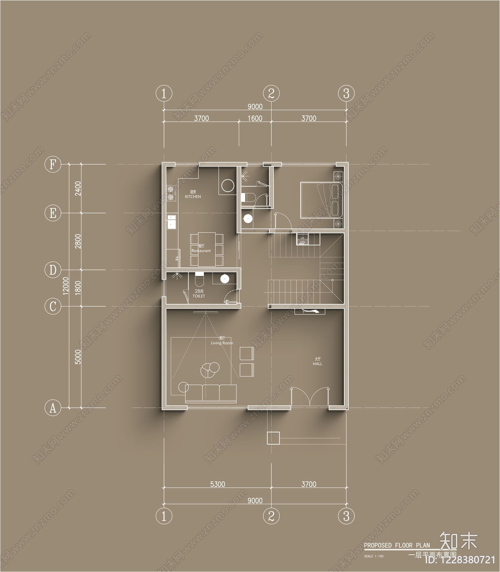建筑平面布置图CAD图纸