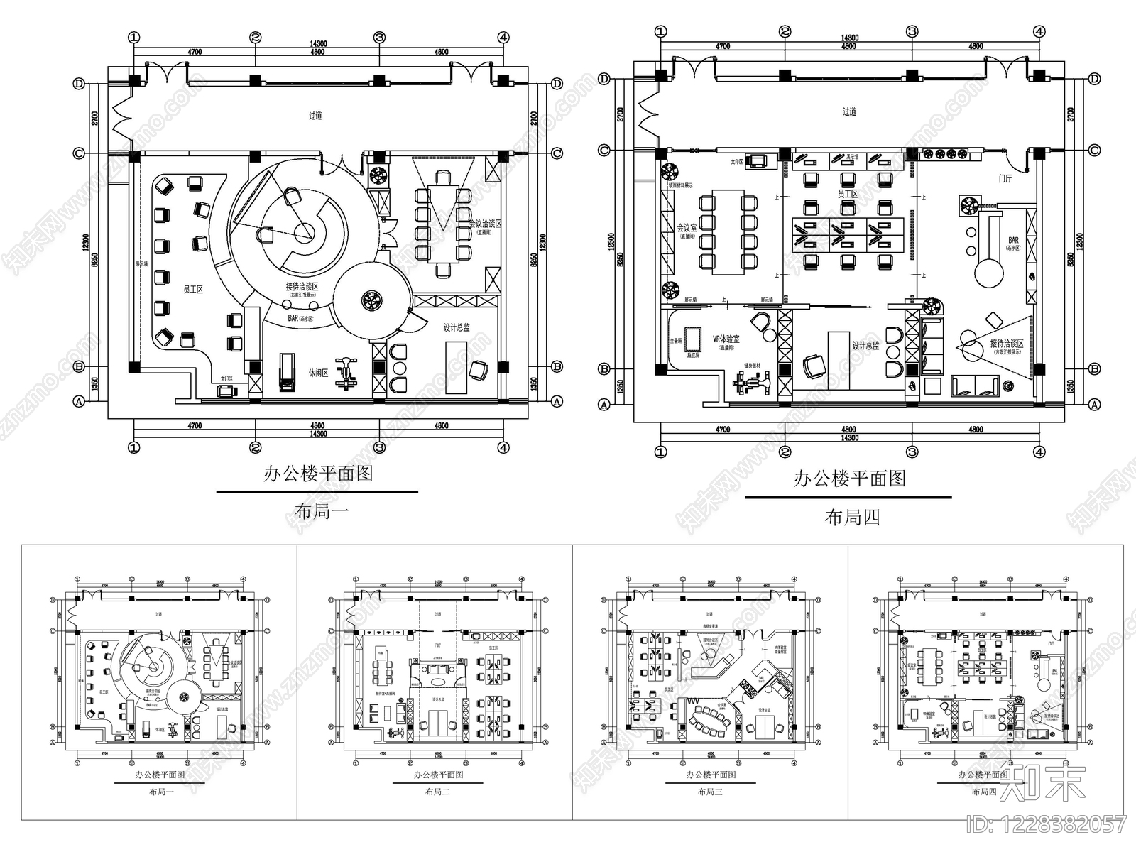 其他办公空间CAD图纸