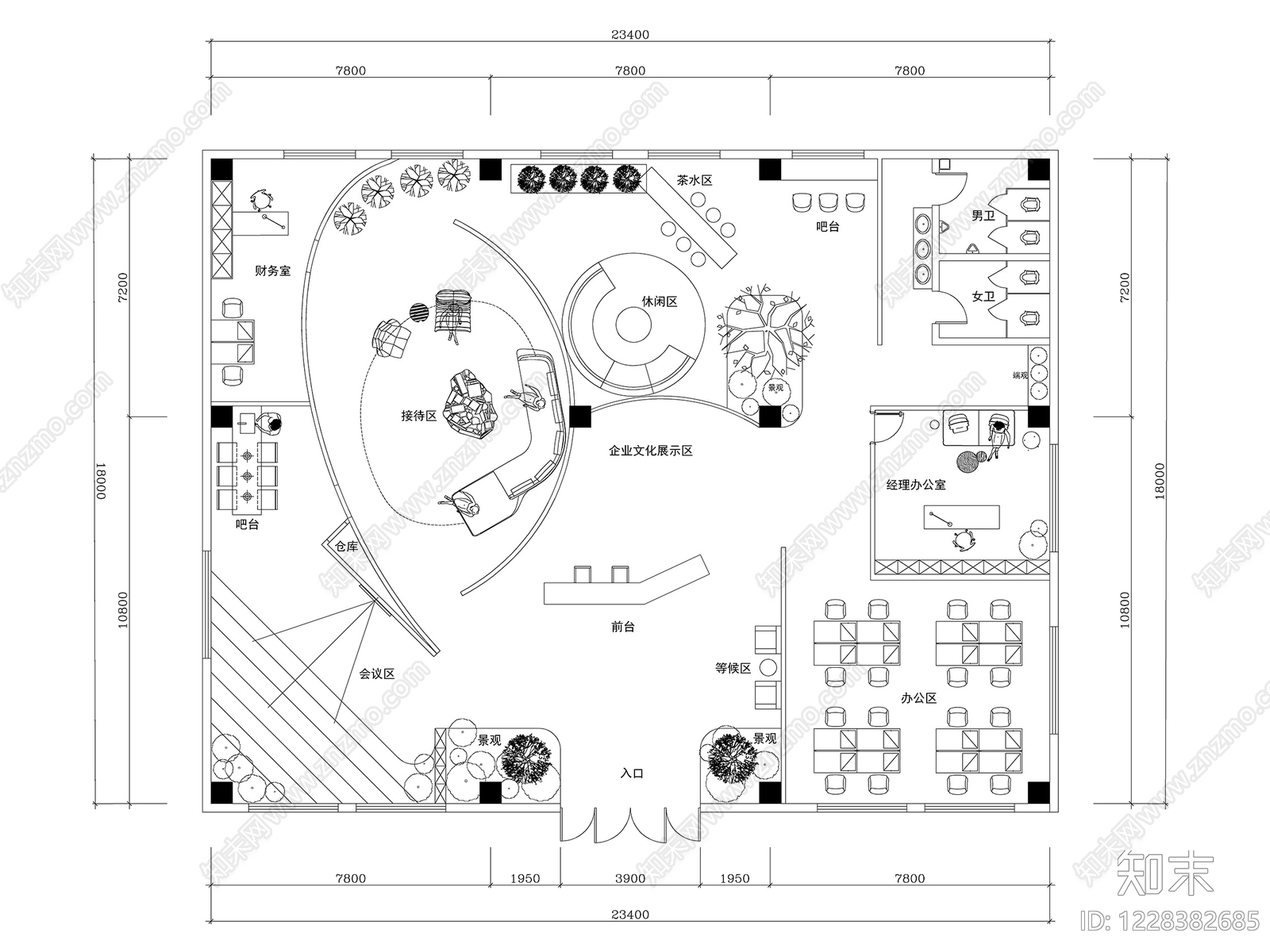 其他办公空间CAD图纸