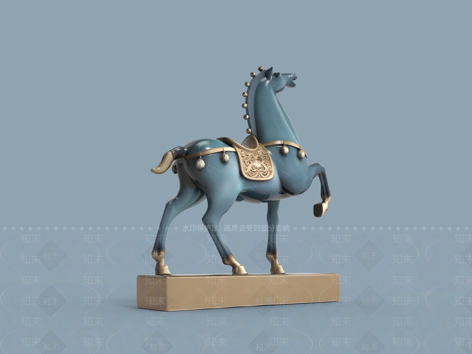 新中式雕塑摆件3D模型下载【ID:1228398894】