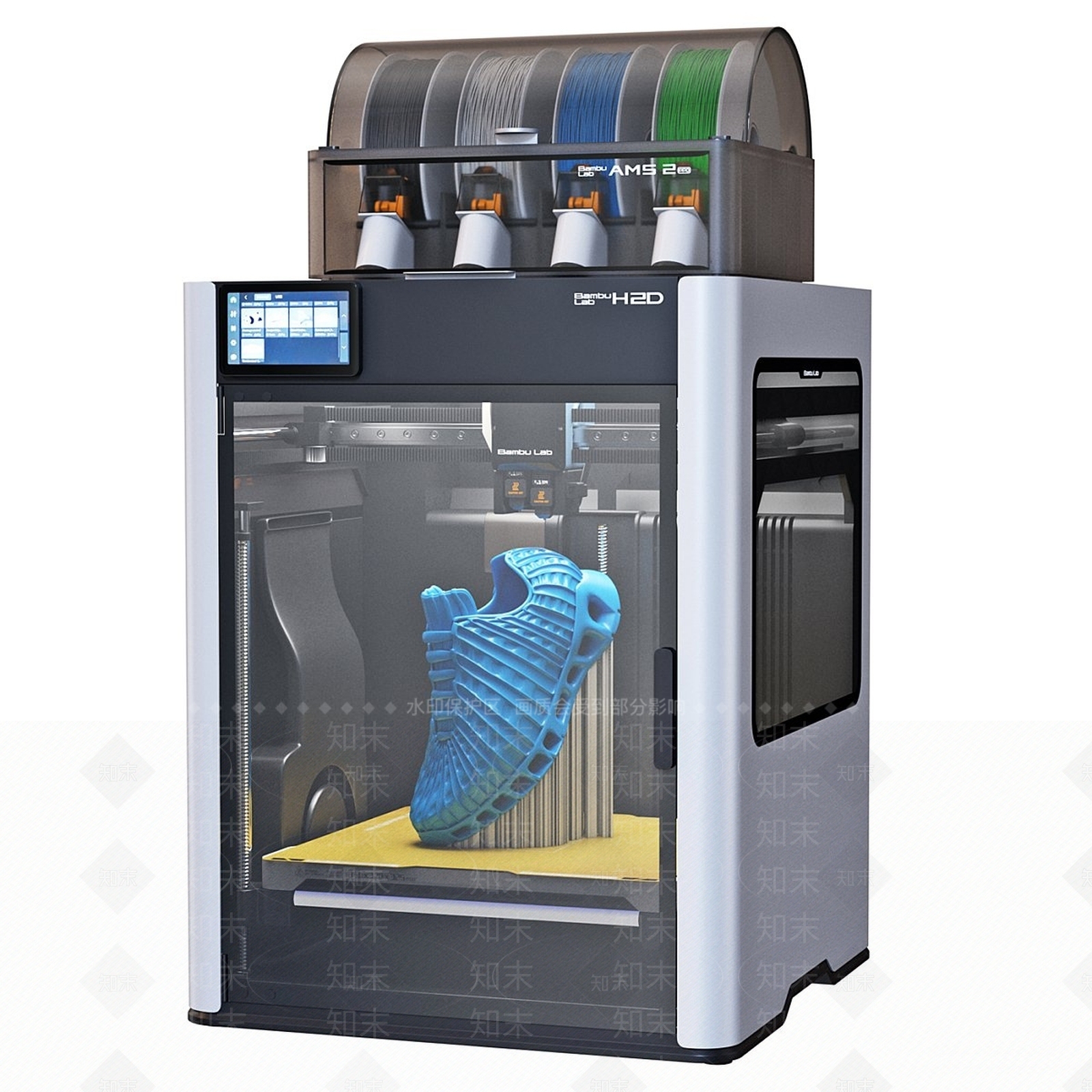 打印机3D模型渲染效果图