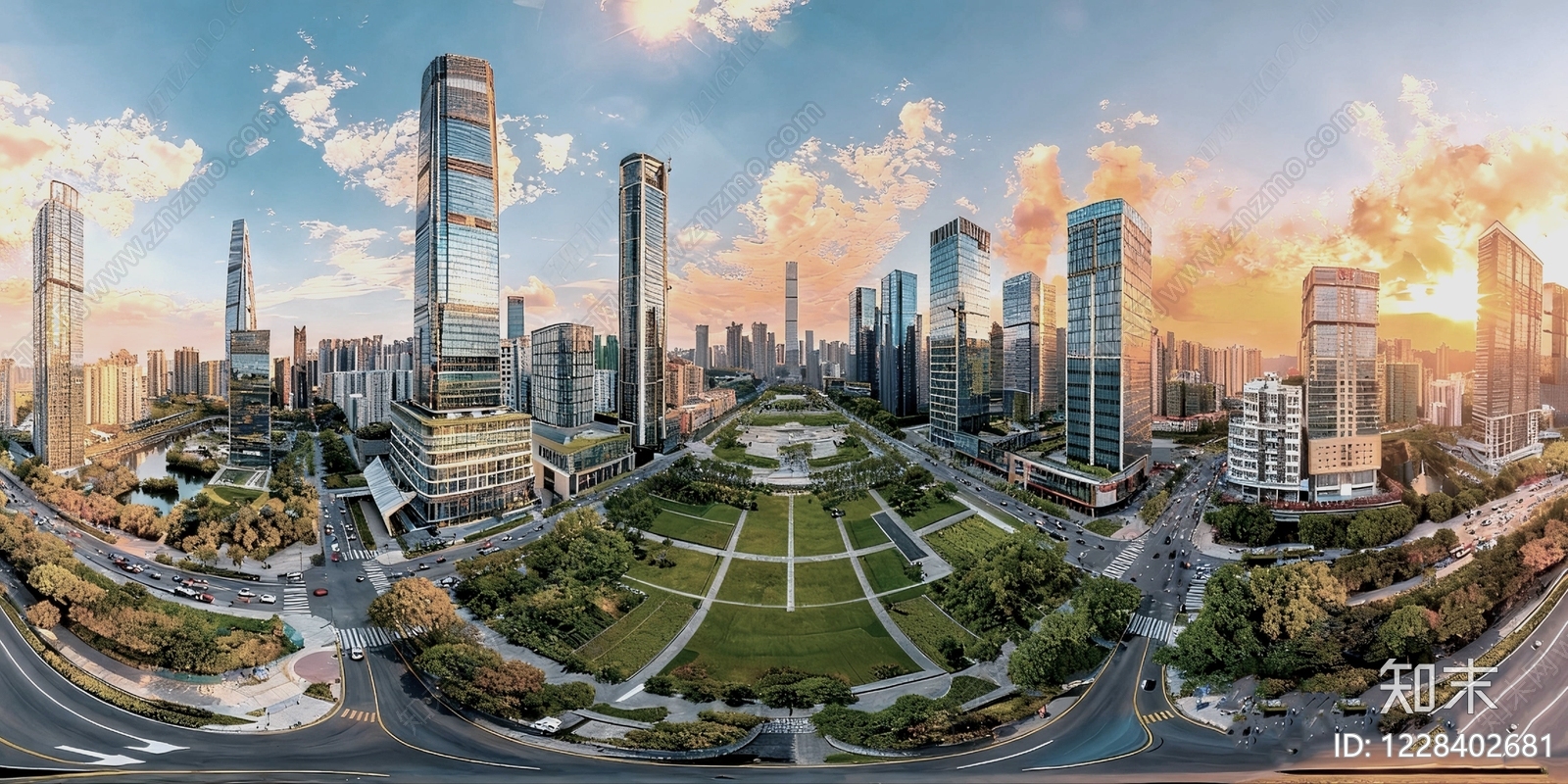 现代城市HDR贴图下载【ID:1228402681】