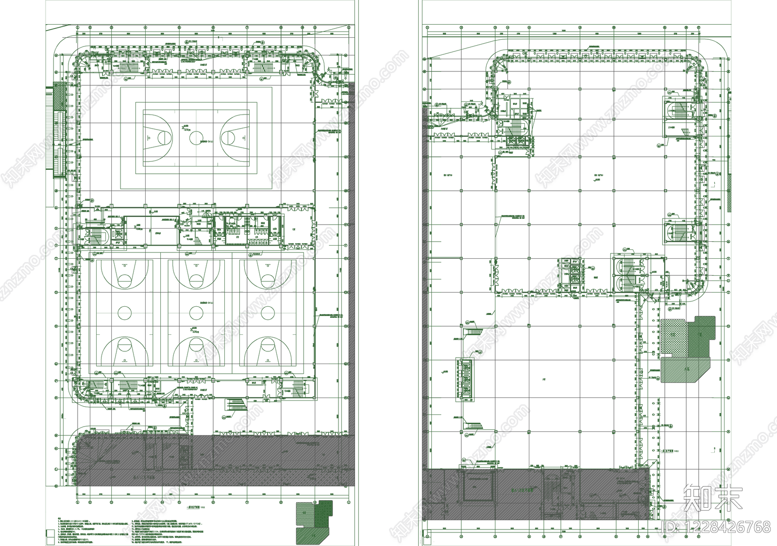 体育馆建筑CAD图纸