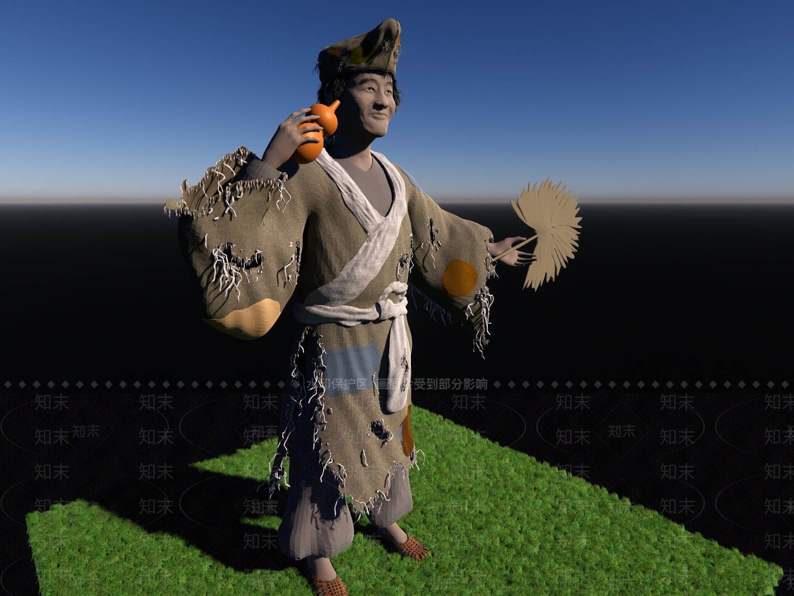 中式虚拟人物SU模型下载【ID:1228427621】