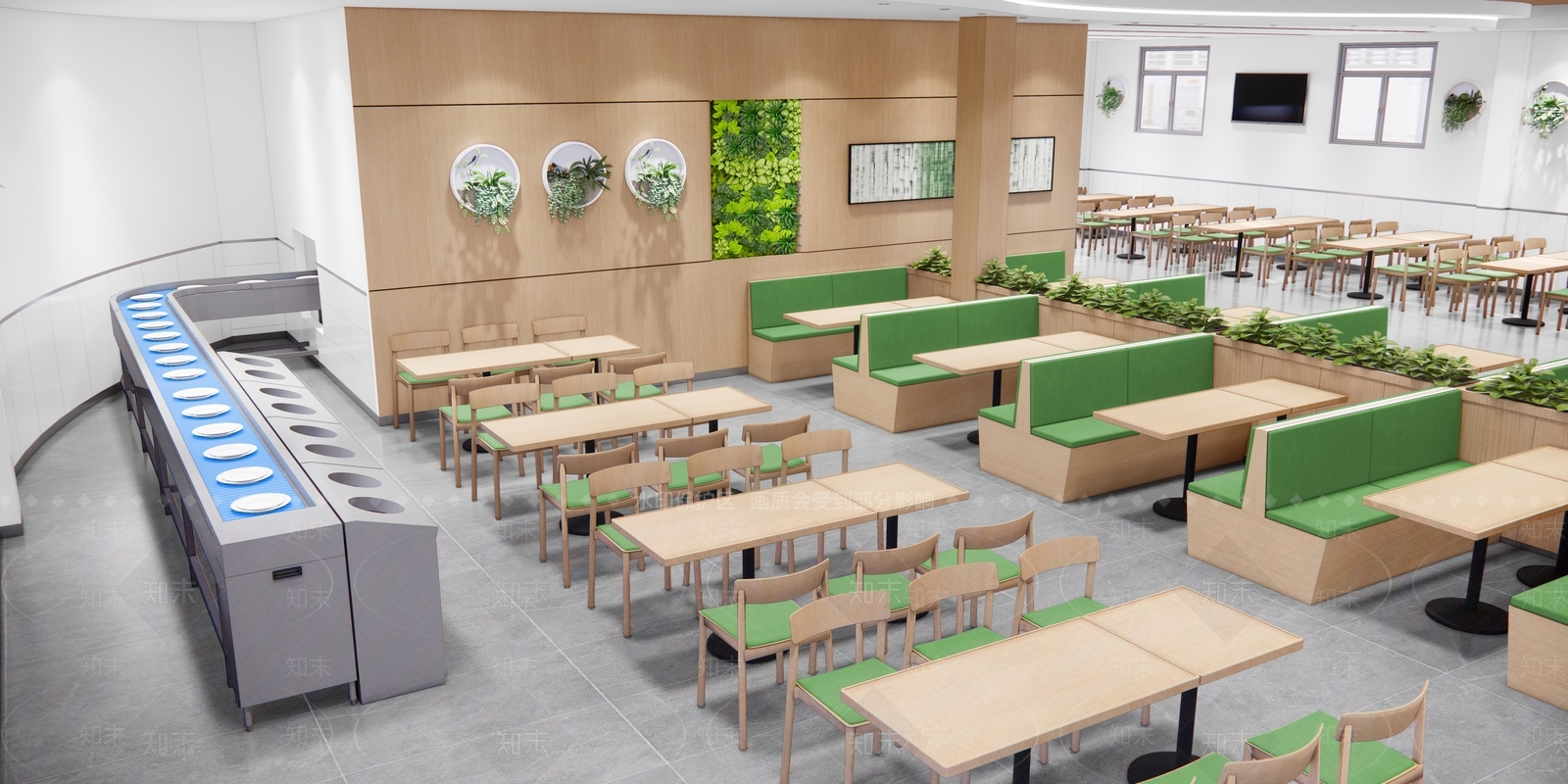 原木风学生食堂SU模型下载【ID:1228433895】