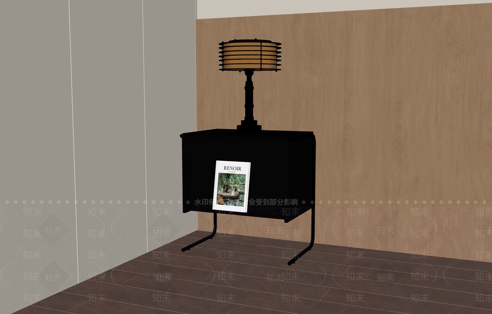 现代简约床头柜SU模型下载【ID:1228440982】