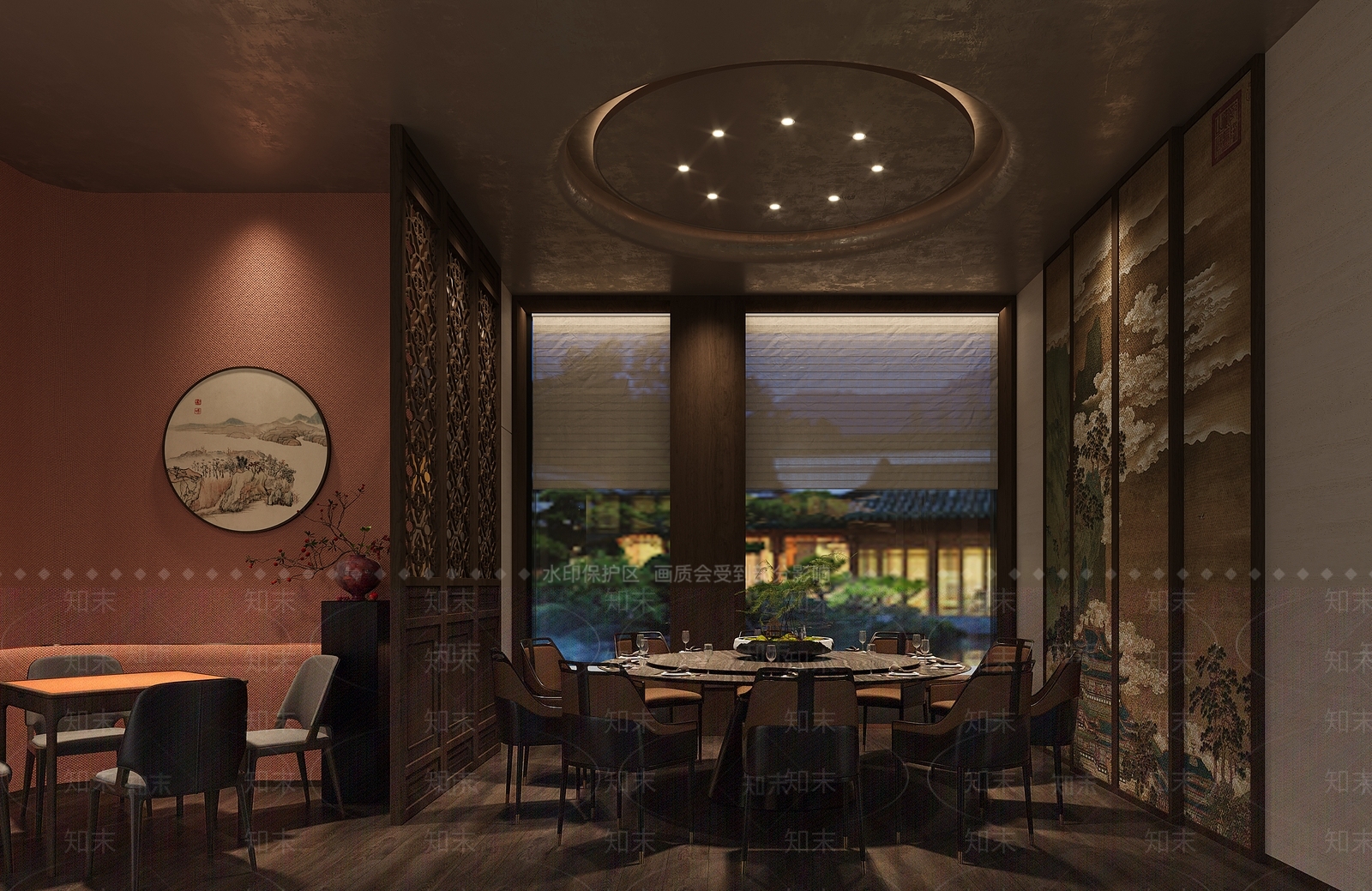 新中式包厢3D模型下载【ID:1228447240】