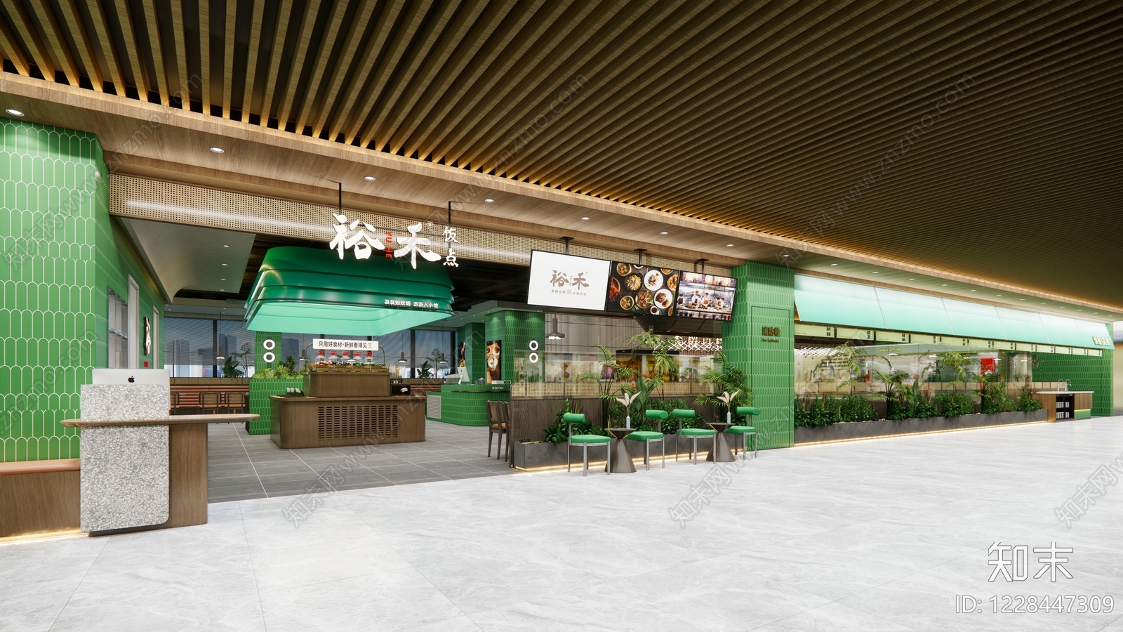 快餐店cad施工图下载【ID:1228447309】