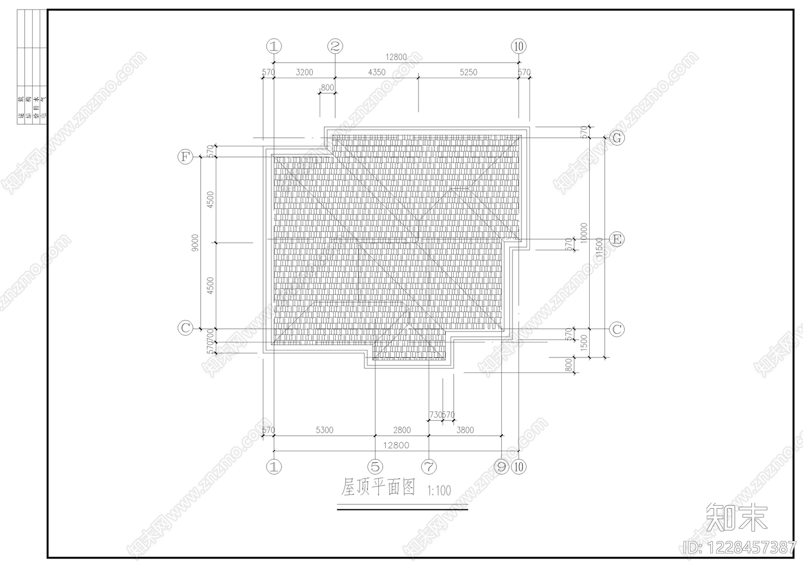 别墅建筑cad施工图下载【ID:1228457387】