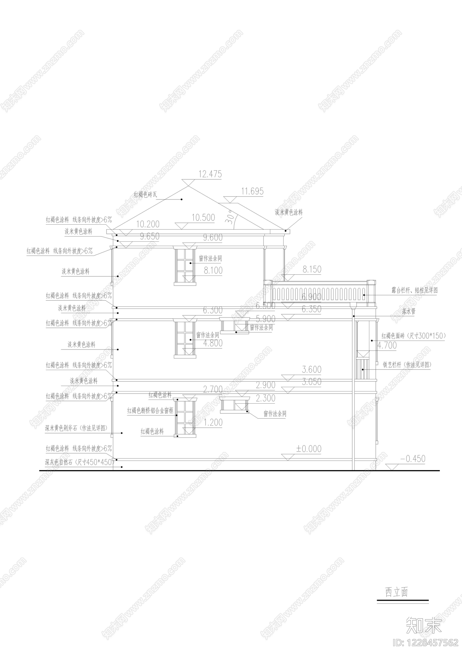 别墅建筑cad施工图下载【ID:1228457562】