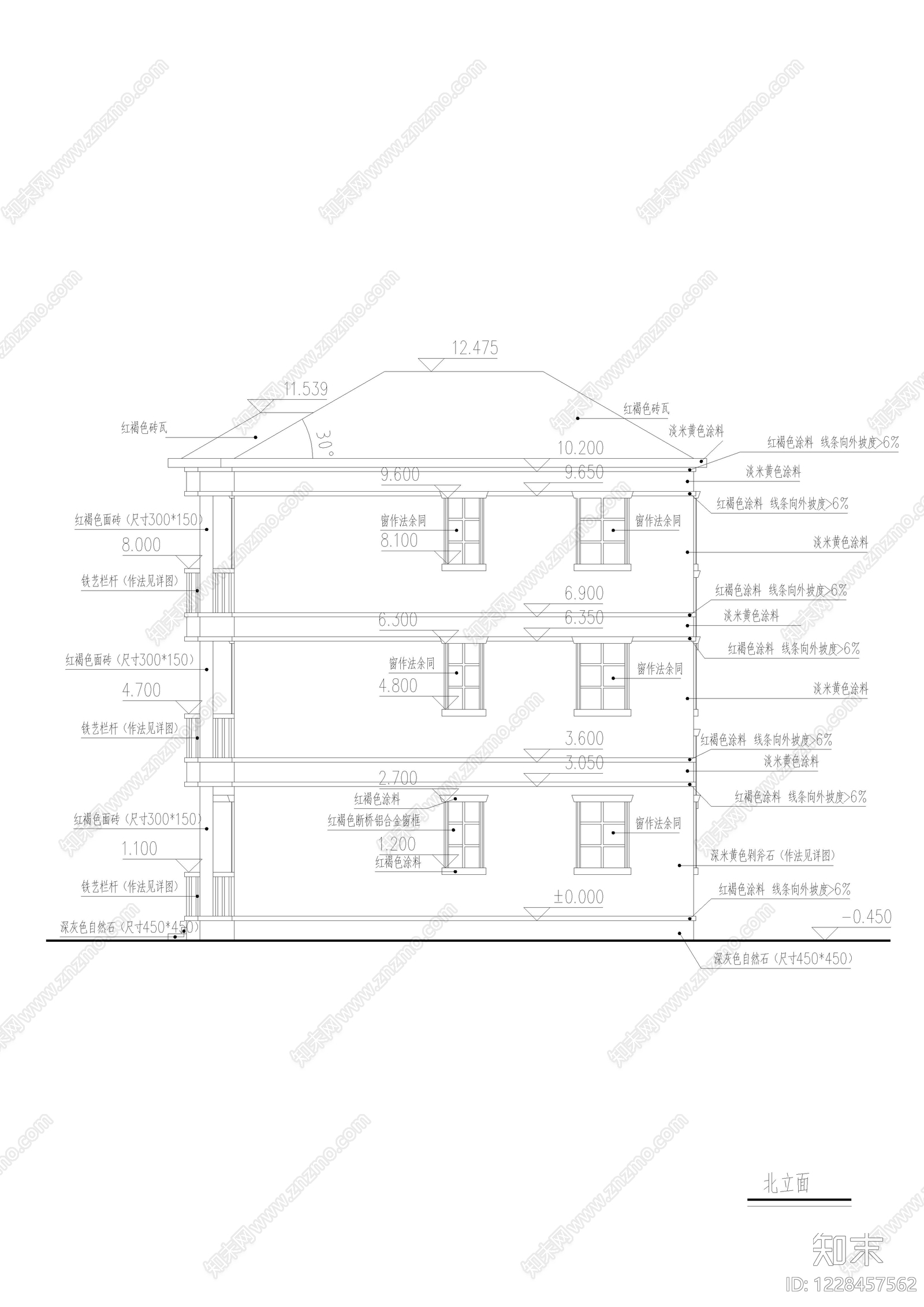 别墅建筑cad施工图下载【ID:1228457562】