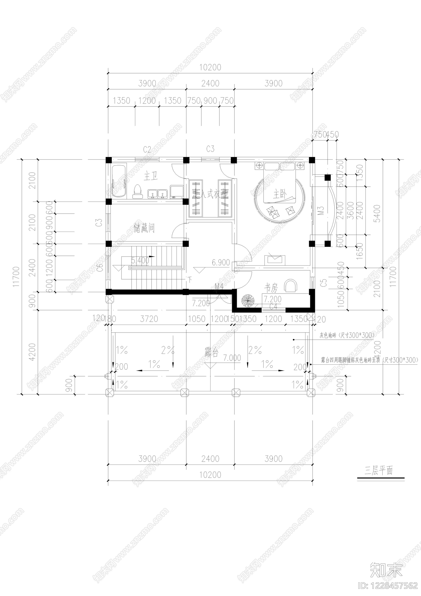 别墅建筑cad施工图下载【ID:1228457562】