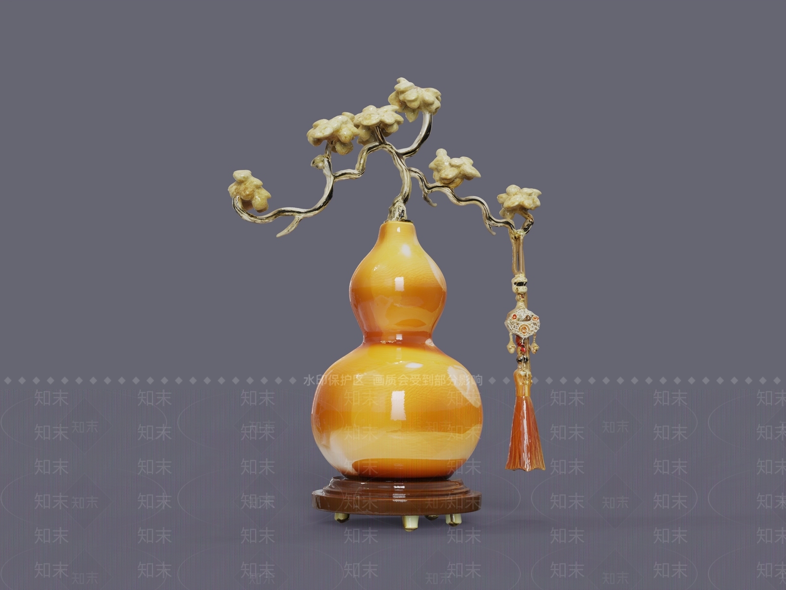 新中式雕塑摆件3D模型下载【ID:1228459725】