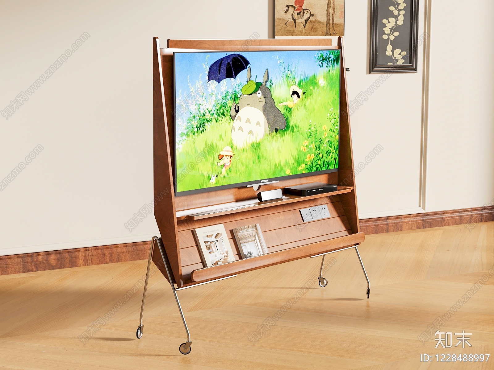 中古风电视柜SU模型下载【ID:1228488997】