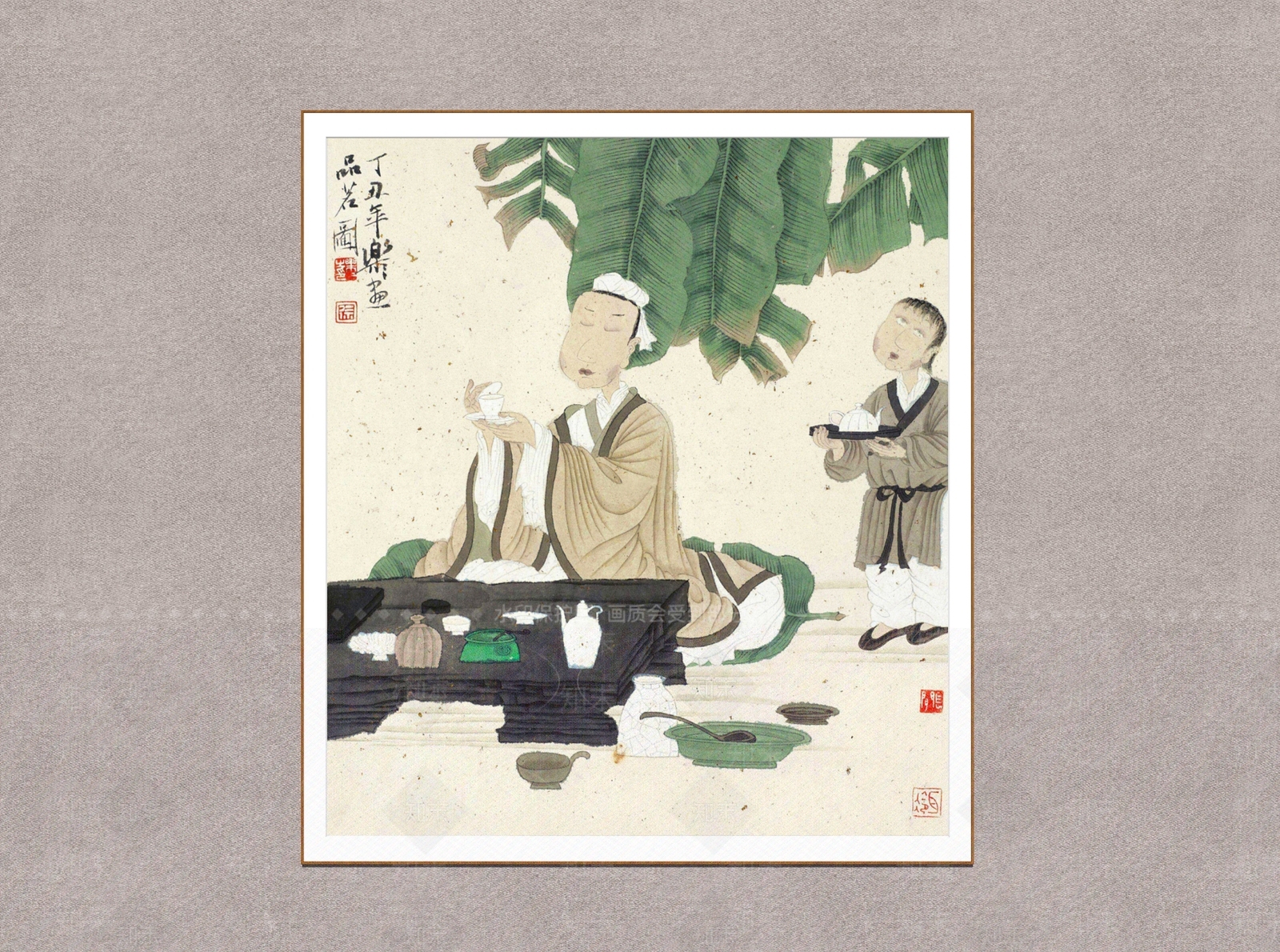 中式挂画SU模型下载【ID:1228489377】